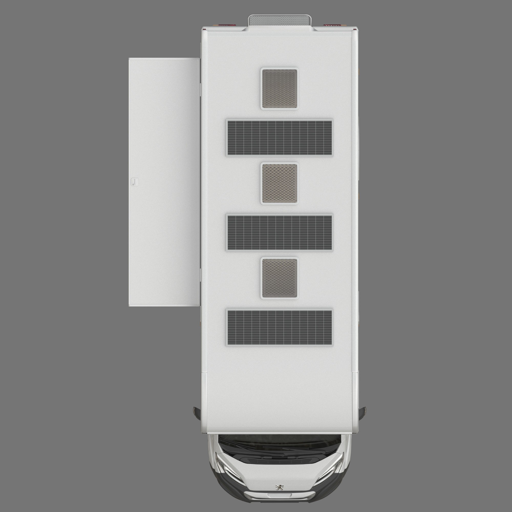 Food Truck Peugeot Boxter 3D Model – Detailed Vehicle with Kitchen Equipment, FBX - View 11