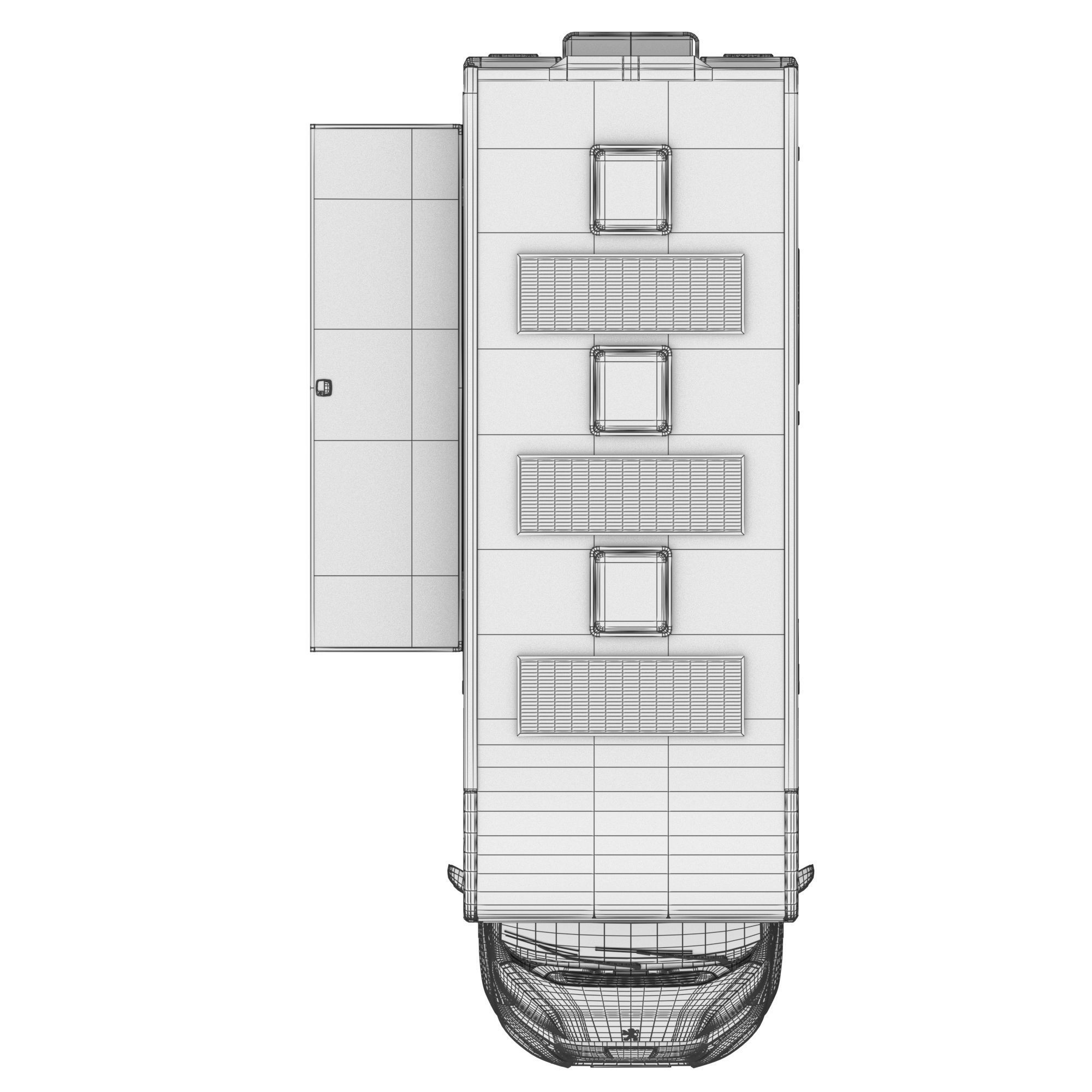 Food Truck Peugeot Boxter 3D Model – Detailed Vehicle with Kitchen Equipment, FBX - View 20