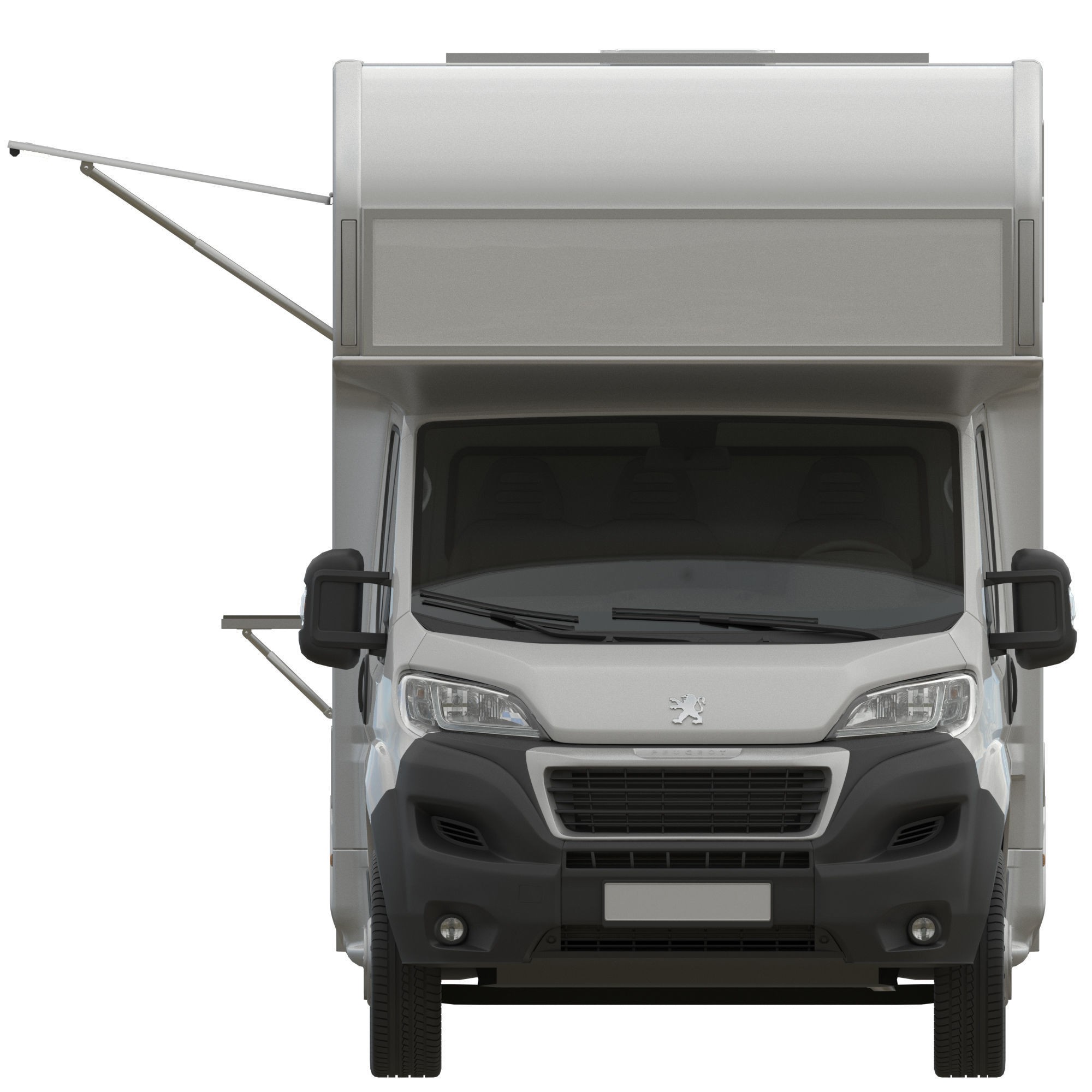 Food Truck Peugeot Boxter 3D Model – Detailed Vehicle with Kitchen Equipment, FBX - View 7