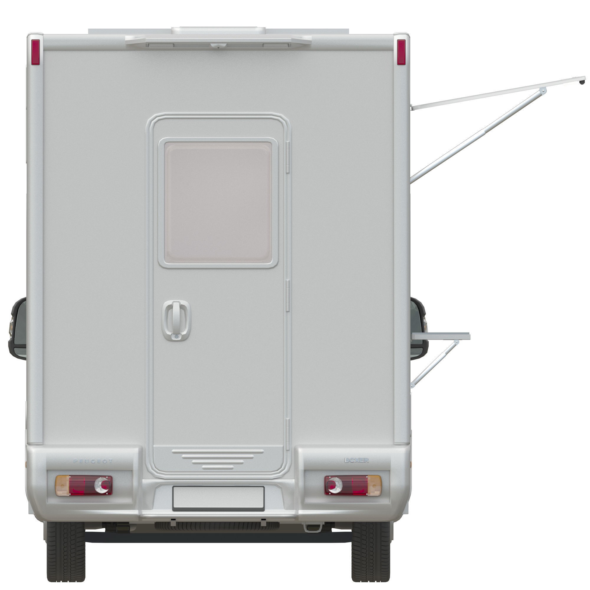 Food Truck Peugeot Boxter 3D Model – Detailed Vehicle with Kitchen Equipment, FBX - View 8