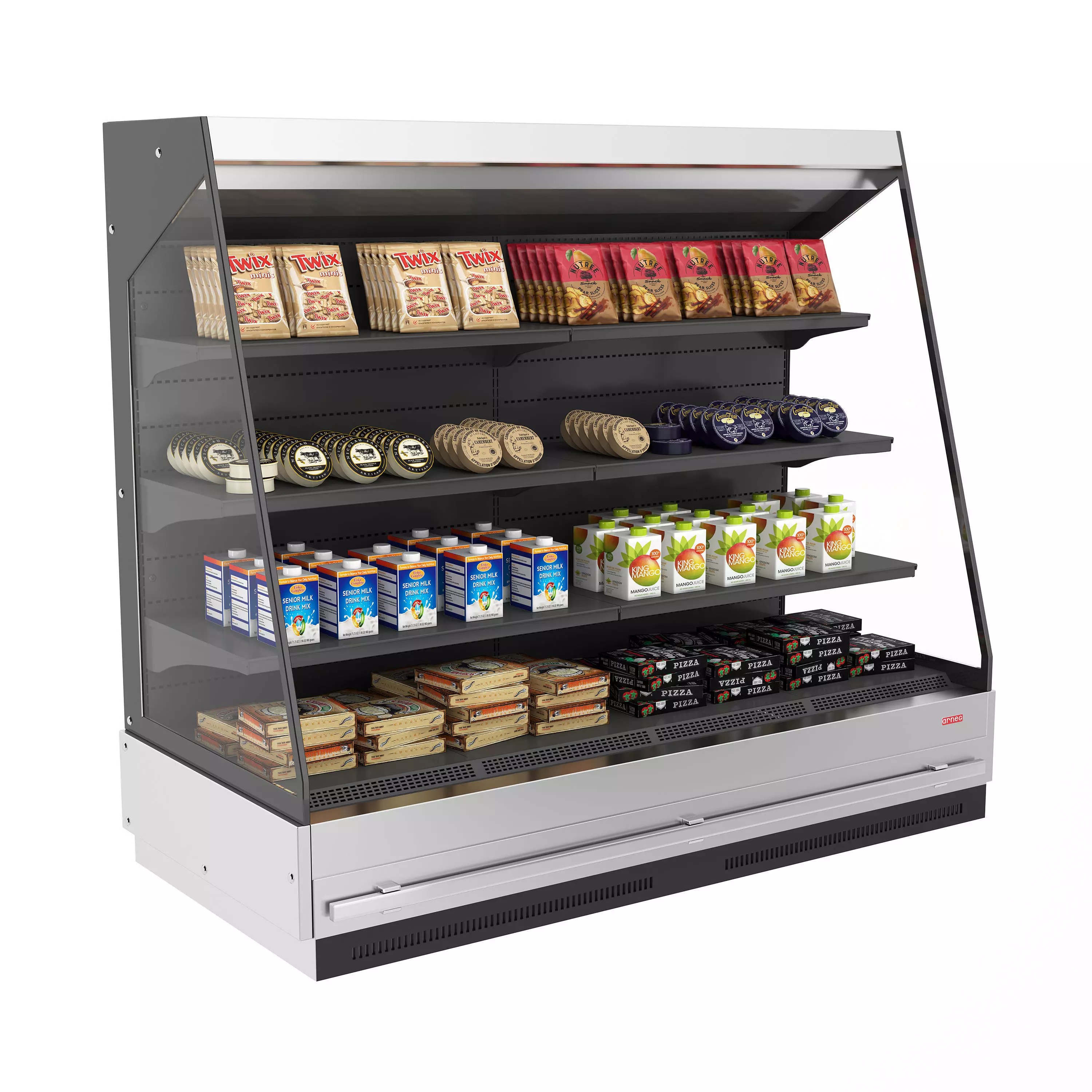 Lisbona 2 3D Model – Refrigerated Cabinet, PBR Textures, FBX - View 2