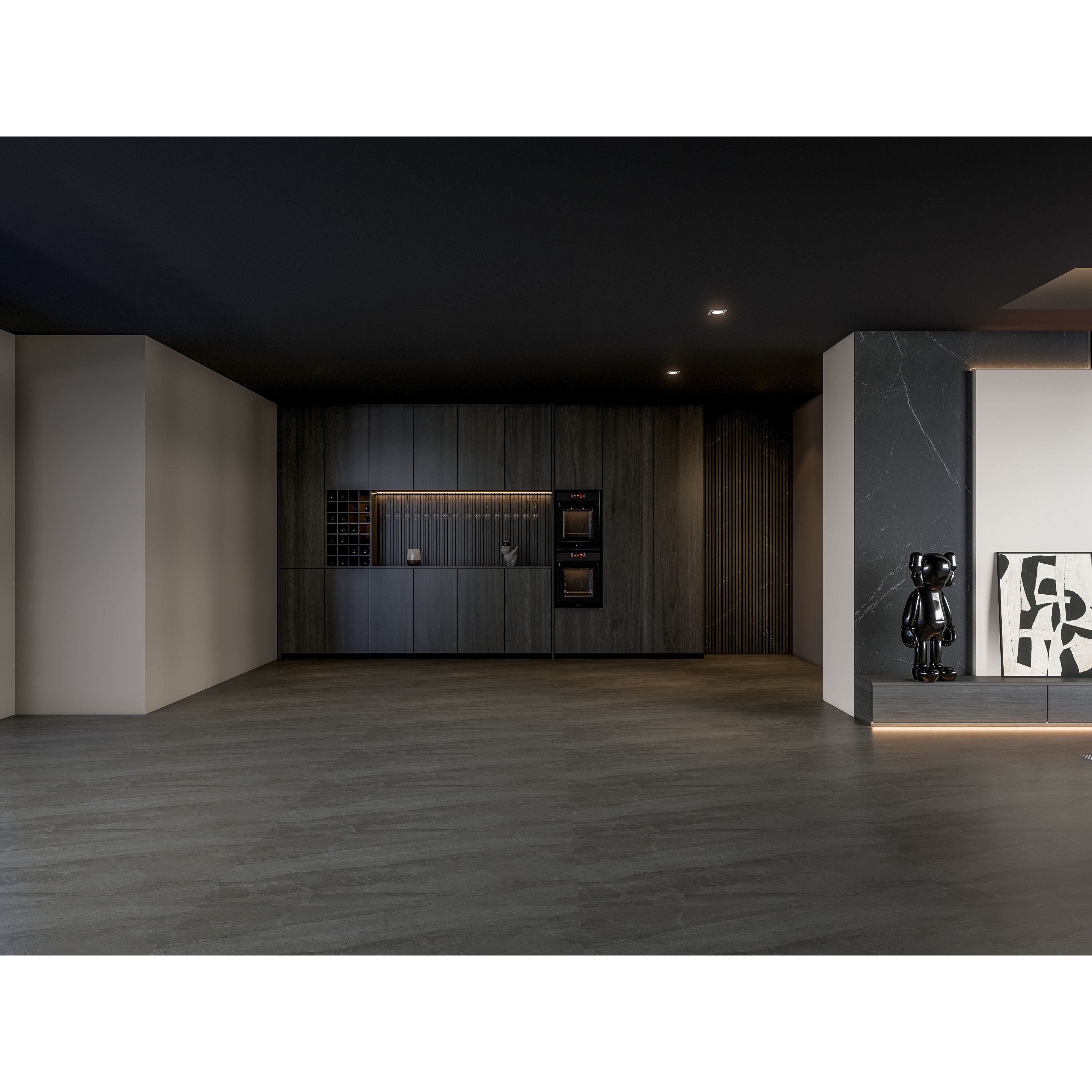 Elegant Living Room - Customizable 3D Model - View 16