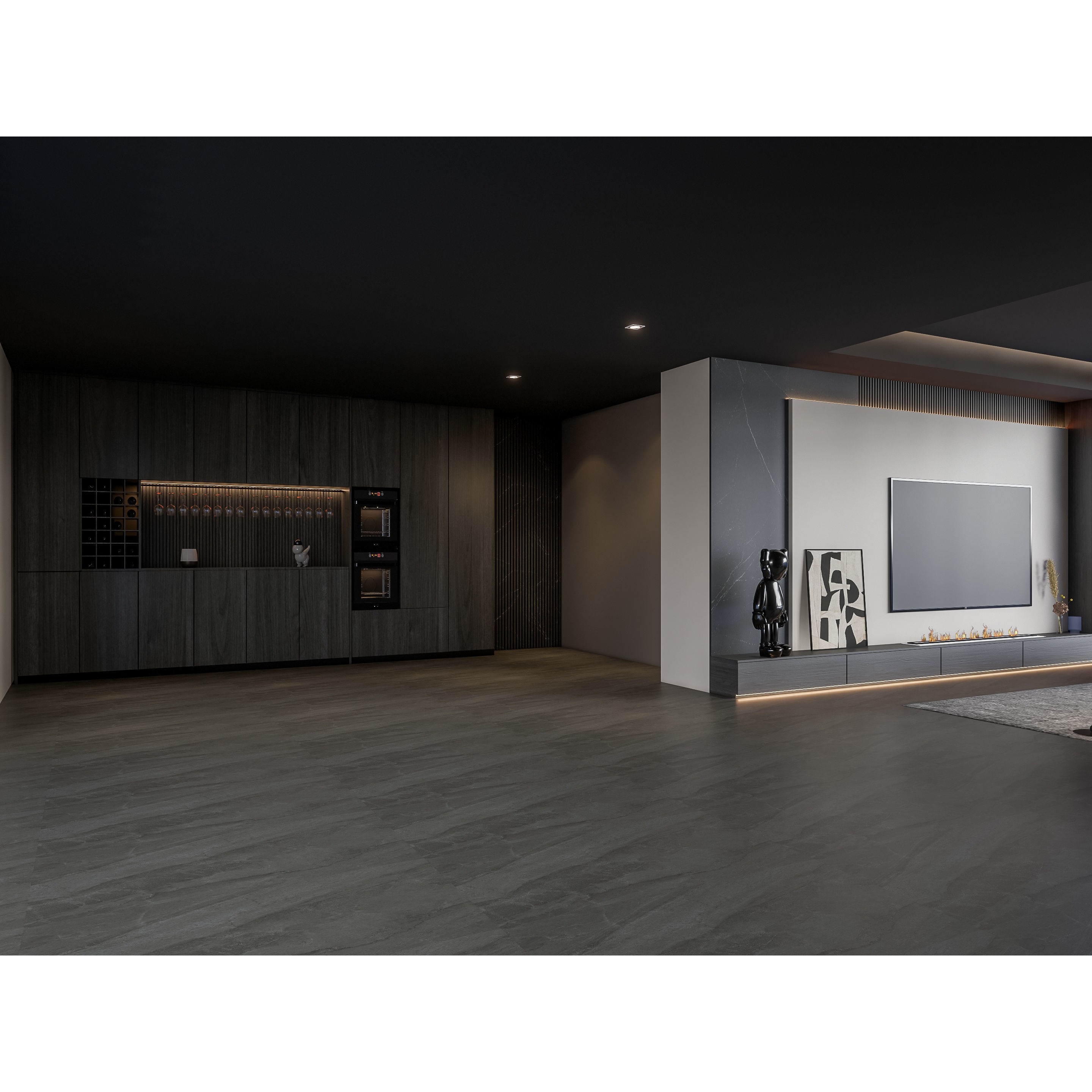 Elegant Living Room - Customizable 3D Model - View 19