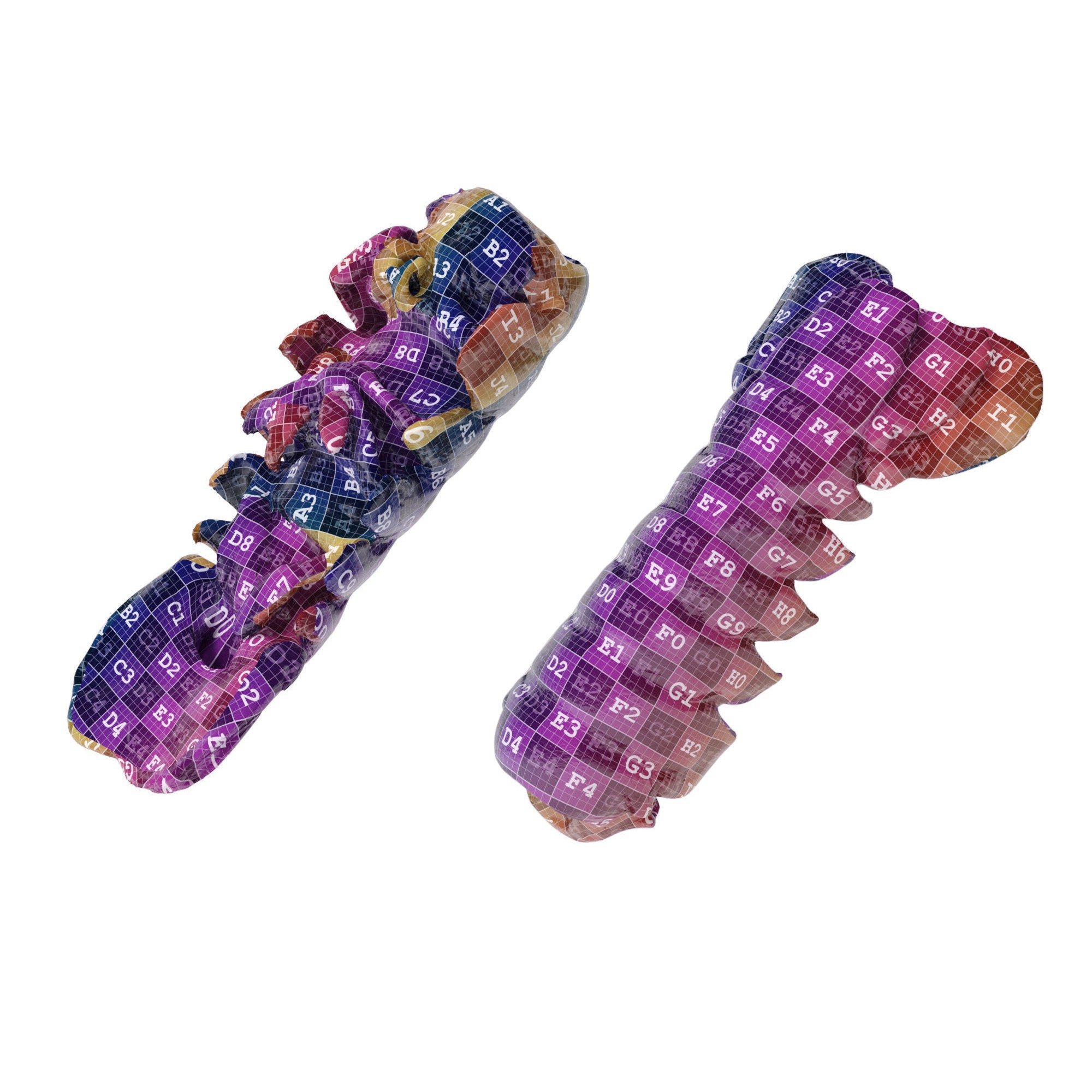 Atlantic Lobster Tails 3D Model – High Poly & Low Poly, FBX/OBJ Formats - View 16