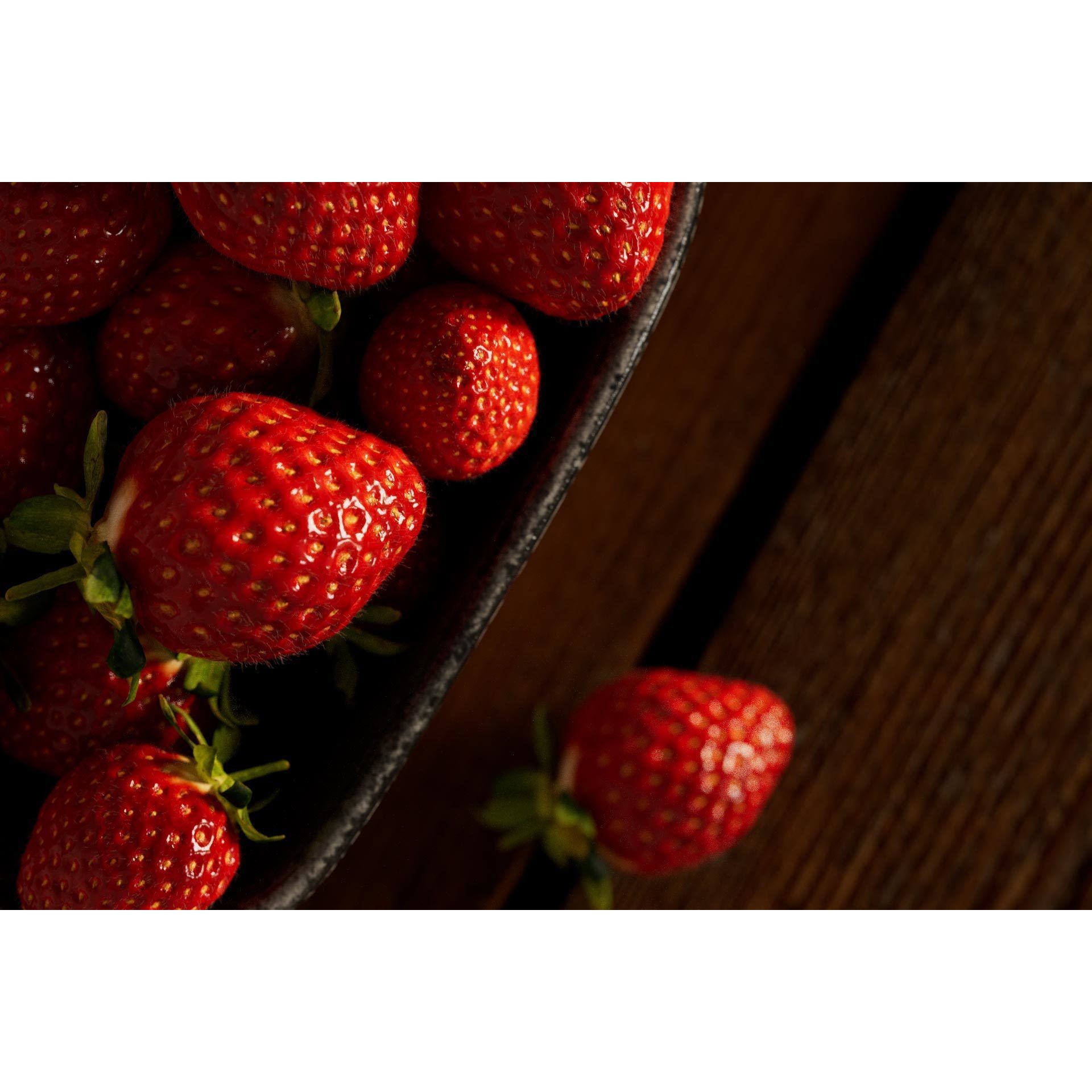 Strawberry 3D Model – Realistic PBR Scanned Asset, FBX - View 4