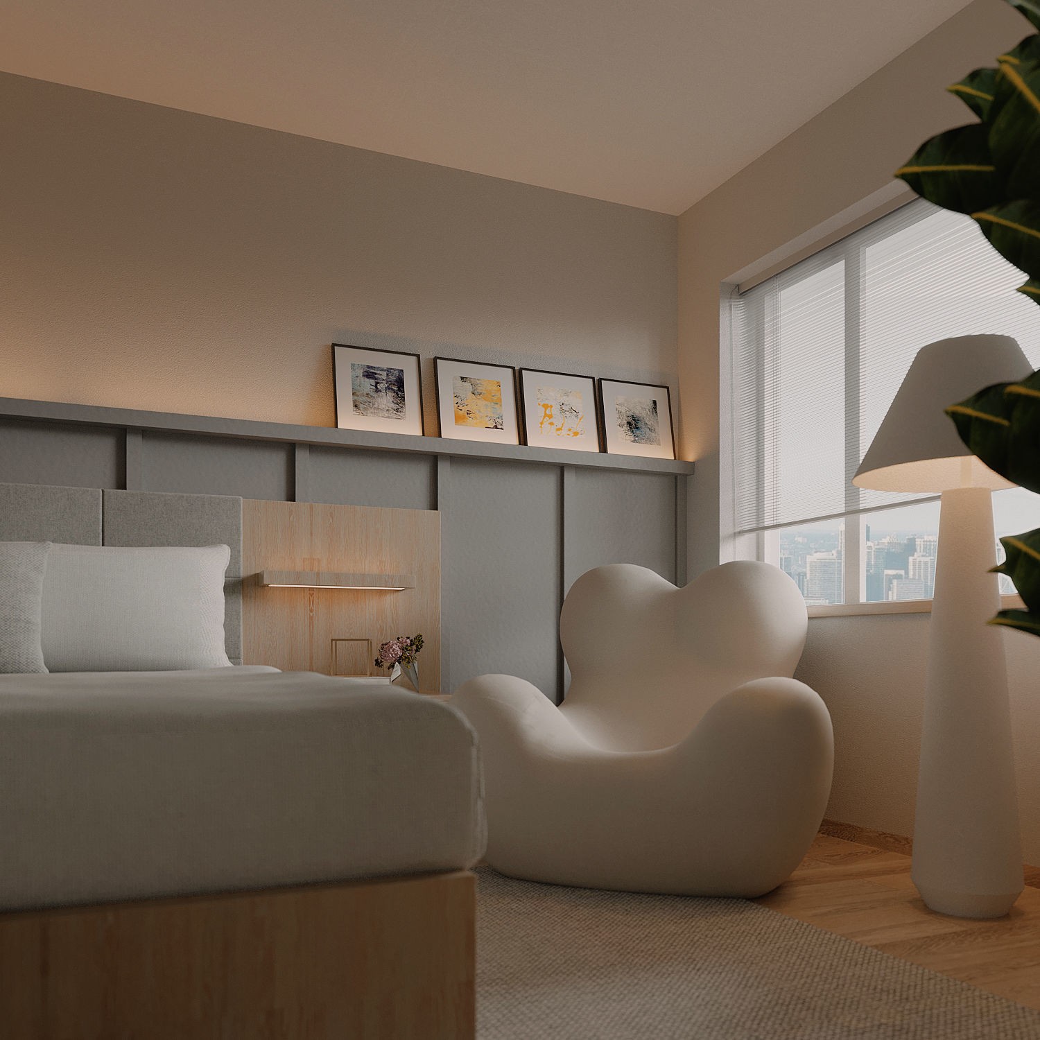New York Apartment - Contemporary Interior 3D Model - View 12