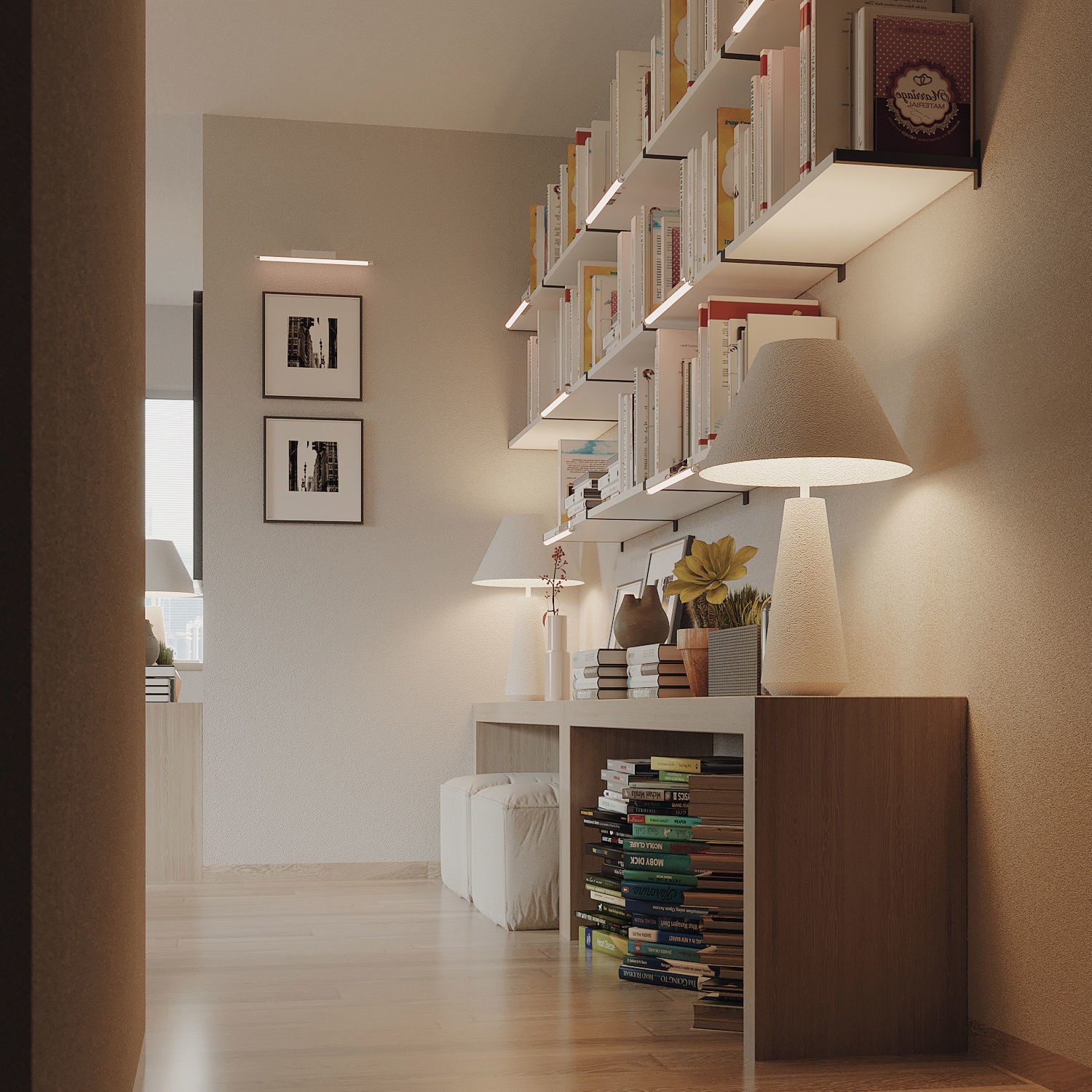 New York Apartment - Contemporary Interior 3D Model - View 13