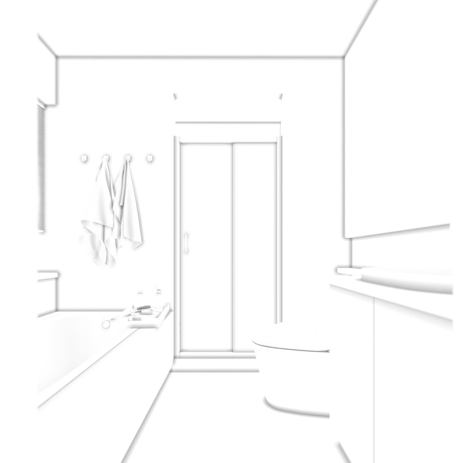 New York Apartment - Contemporary Interior 3D Model - View 14