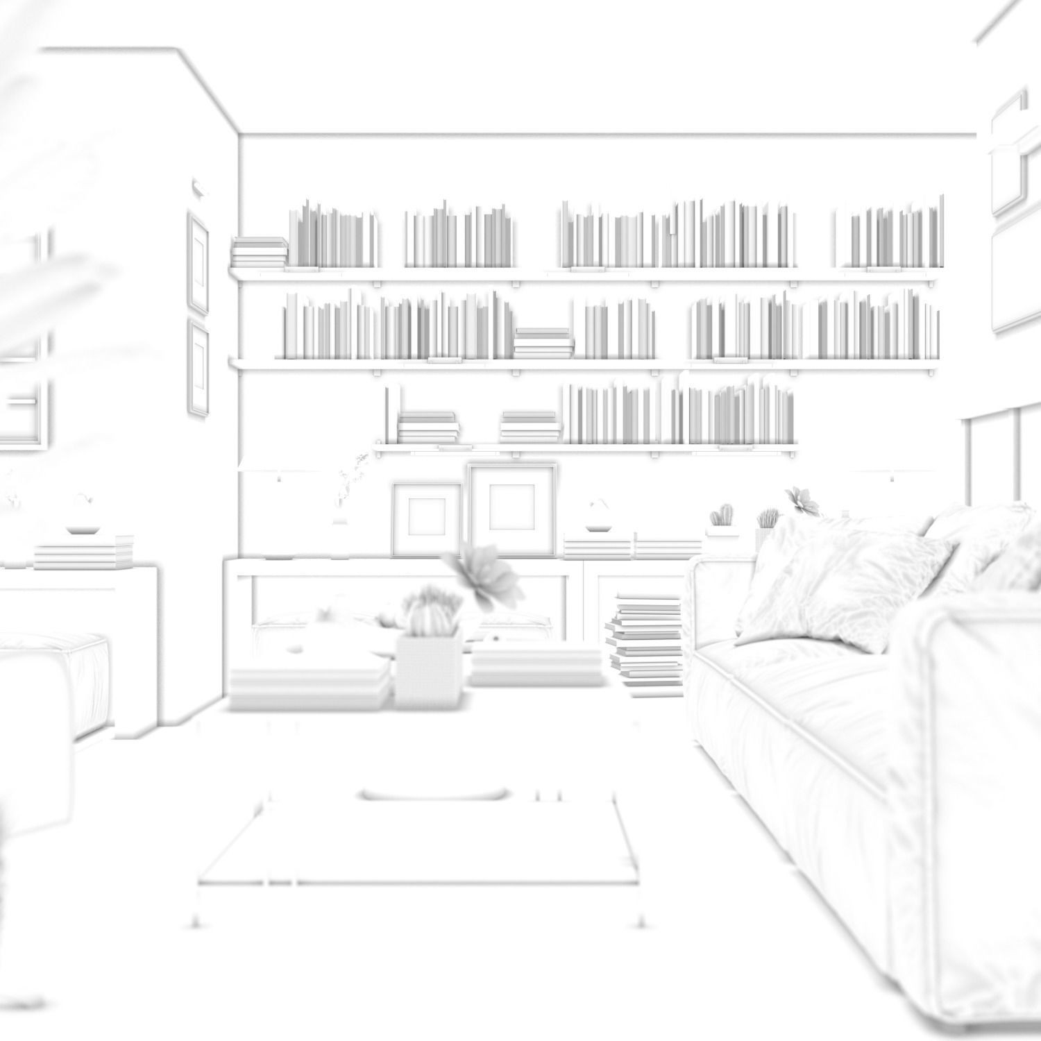 New York Apartment - Contemporary Interior 3D Model - View 17