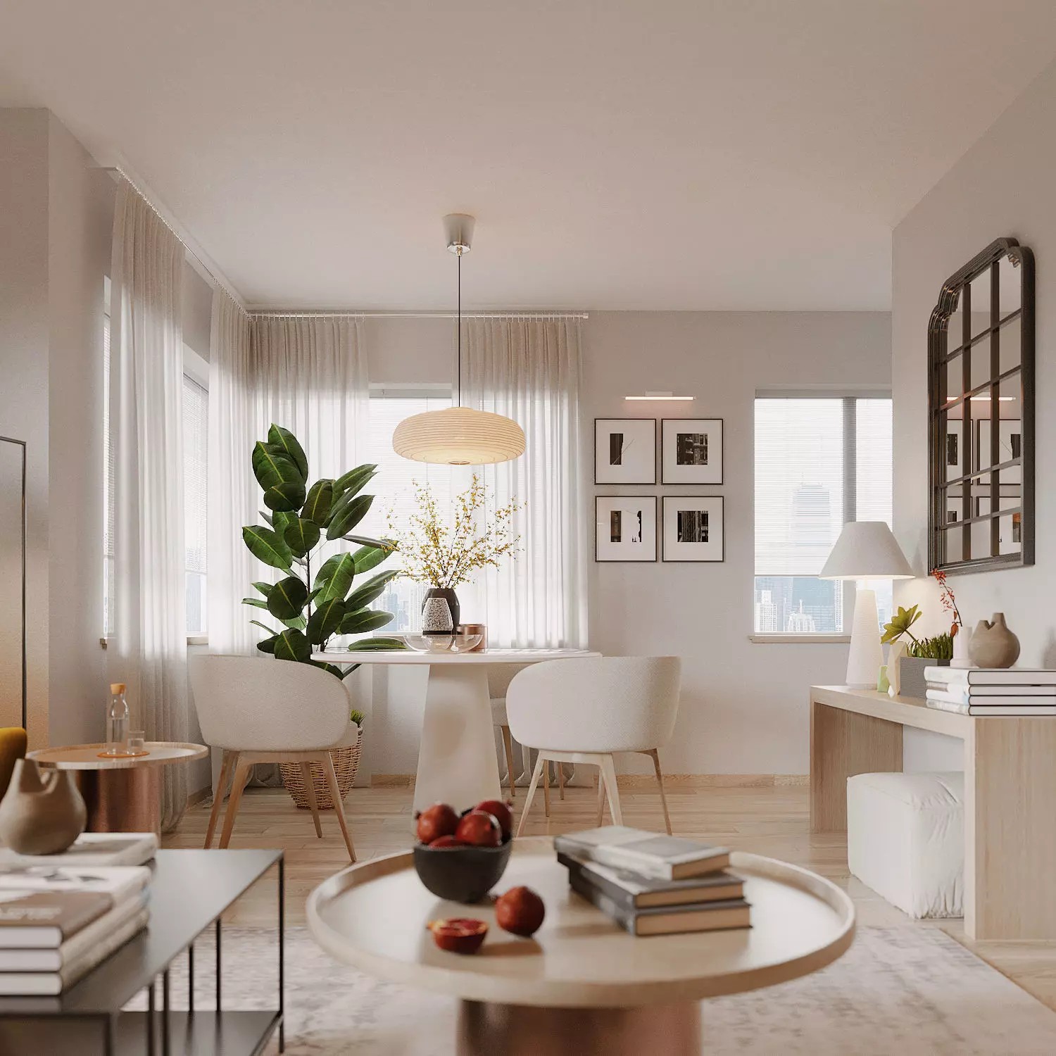 New York Apartment - Contemporary Interior 3D Model - View 2