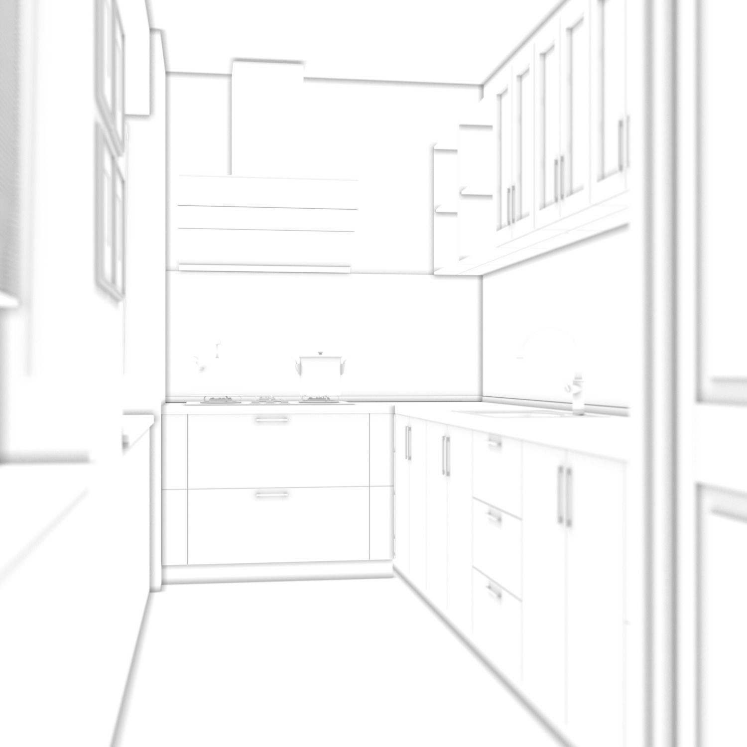 New York Apartment - Contemporary Interior 3D Model - View 23