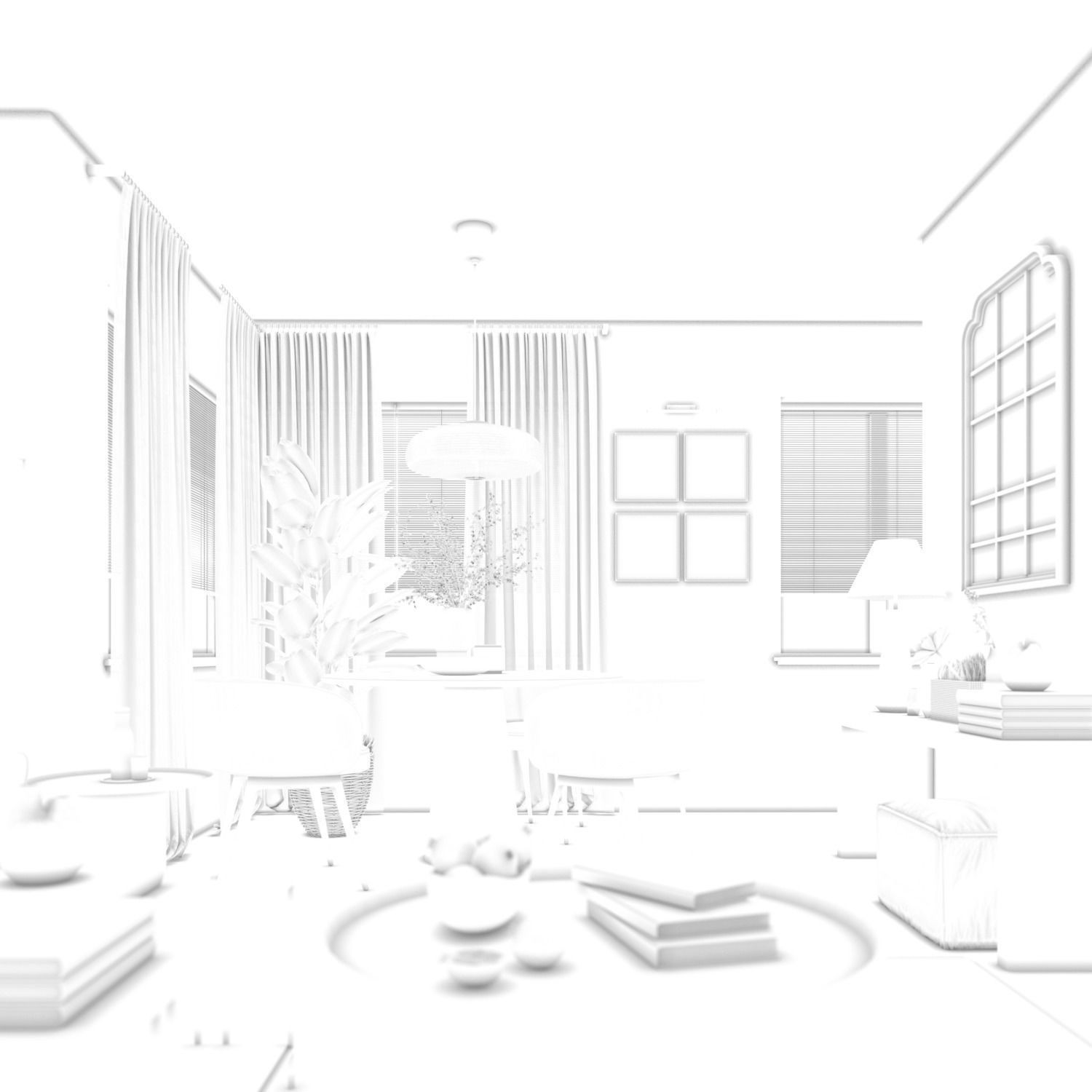 New York Apartment - Contemporary Interior 3D Model - View 24