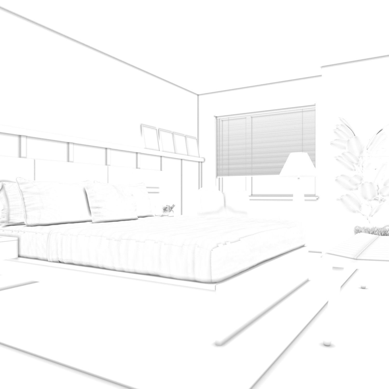 New York Apartment - Contemporary Interior 3D Model - View 25