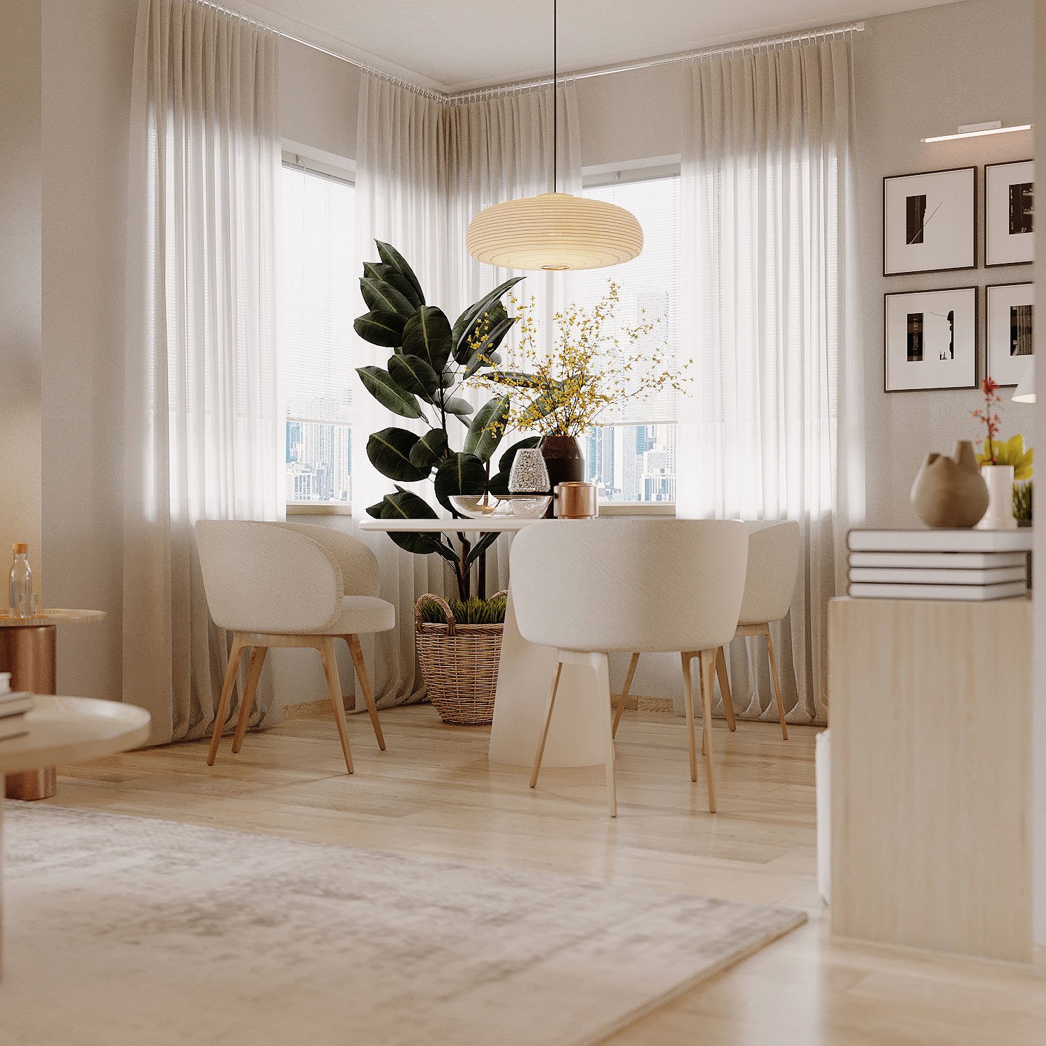 New York Apartment - Contemporary Interior 3D Model - View 3