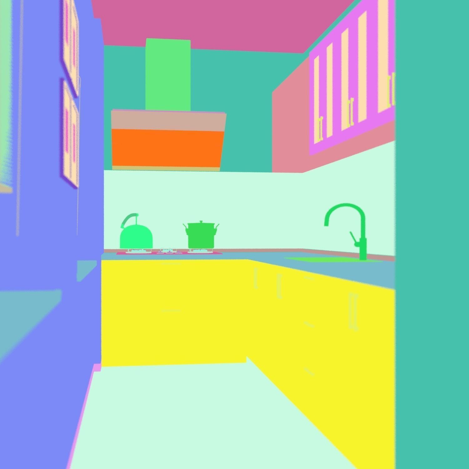 New York Apartment - Contemporary Interior 3D Model - View 34