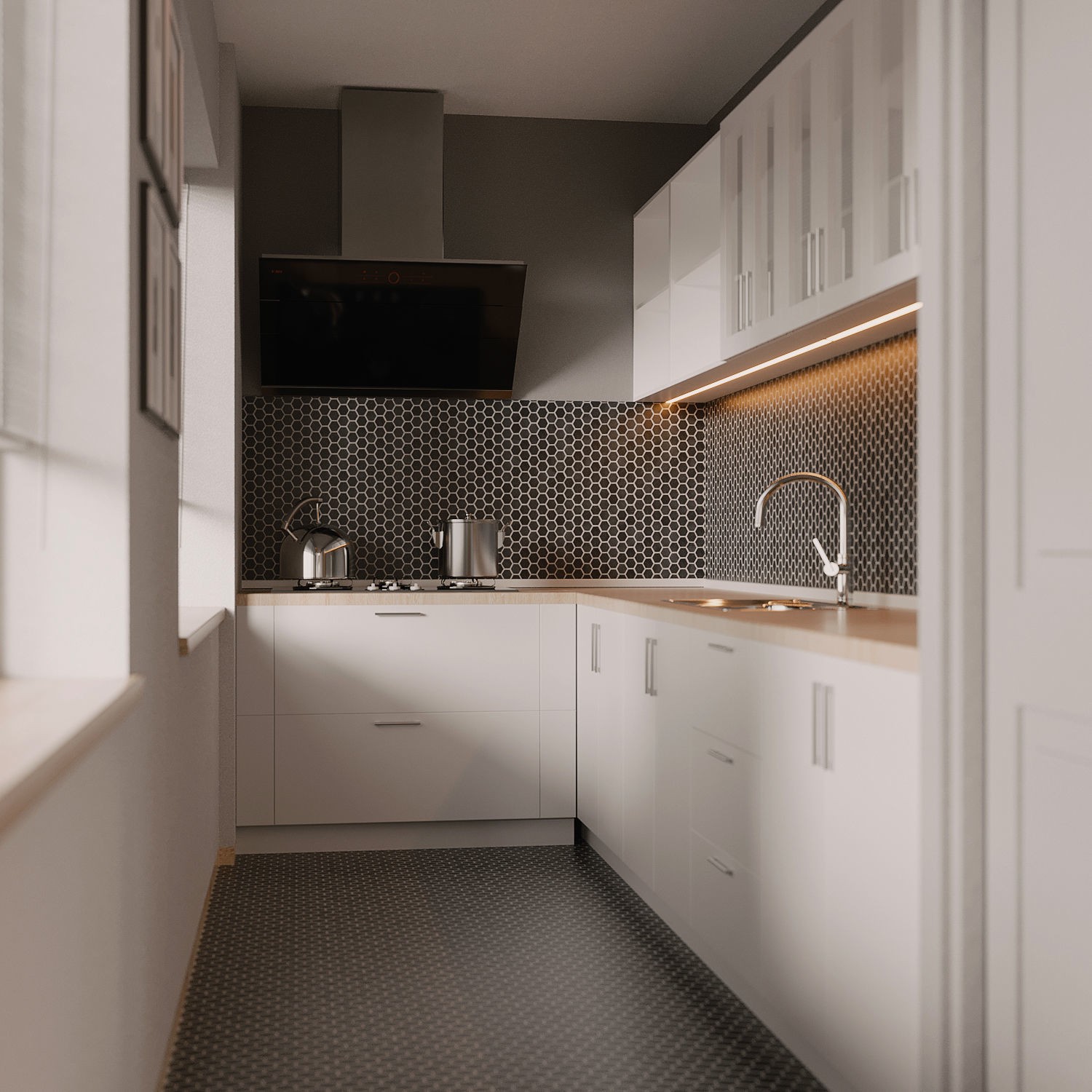 New York Apartment - Contemporary Interior 3D Model - View 4