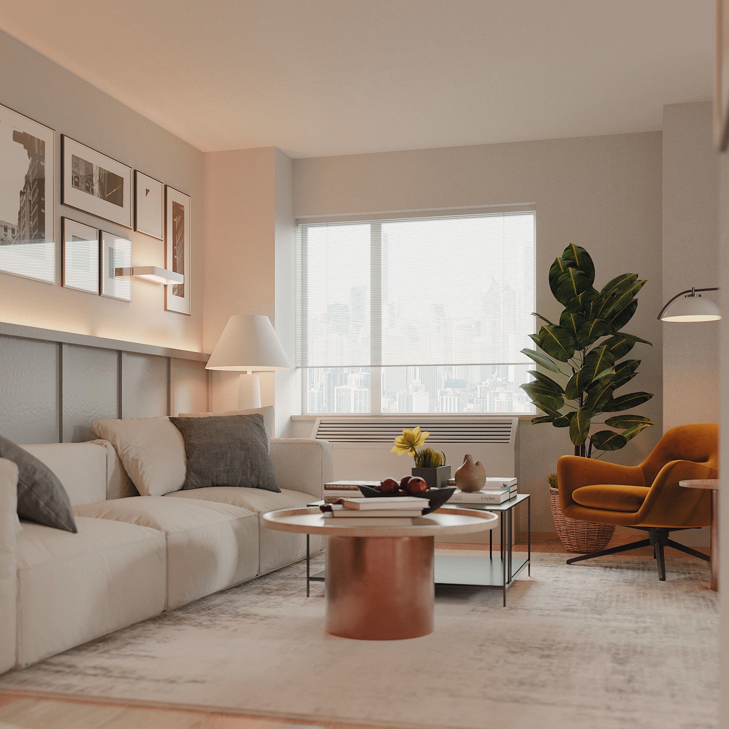 New York Apartment - Contemporary Interior 3D Model - View 6