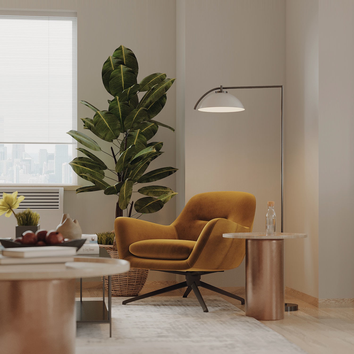 New York Apartment - Contemporary Interior 3D Model - View 9