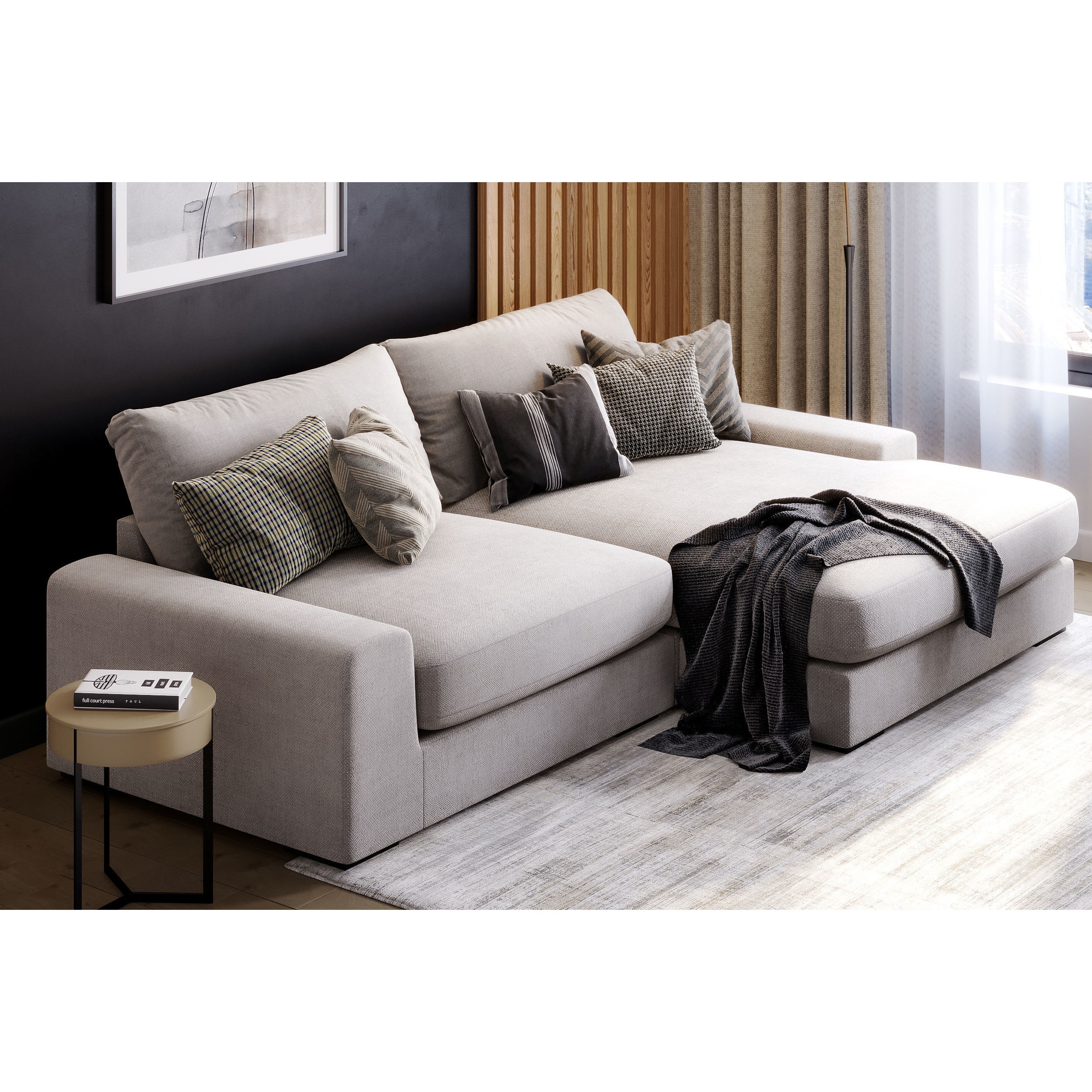 Interior Scene Living Room 01 - Game-Ready 3D Model - View 4