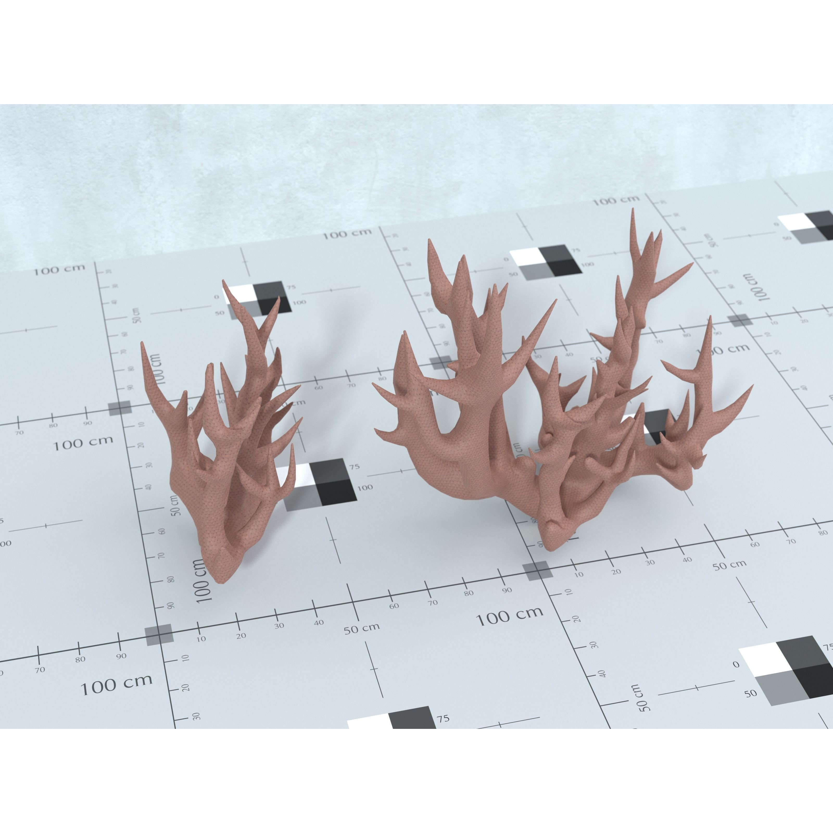 Ocean Plants 3D Model – Low Poly Underwater Flora, FBX, PBR