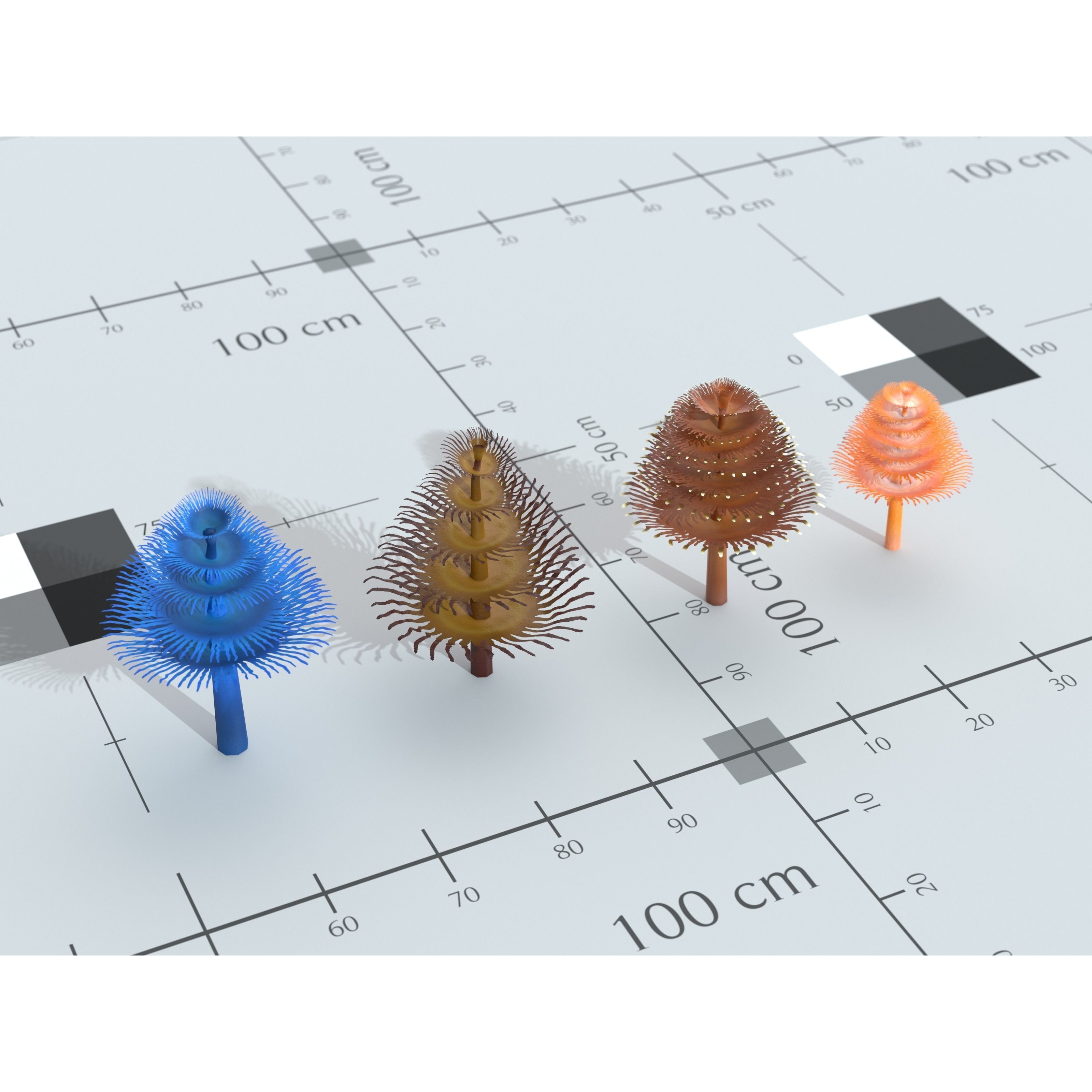 Ocean Plants 3D Model – Low Poly Underwater Flora, FBX, PBR - View 19