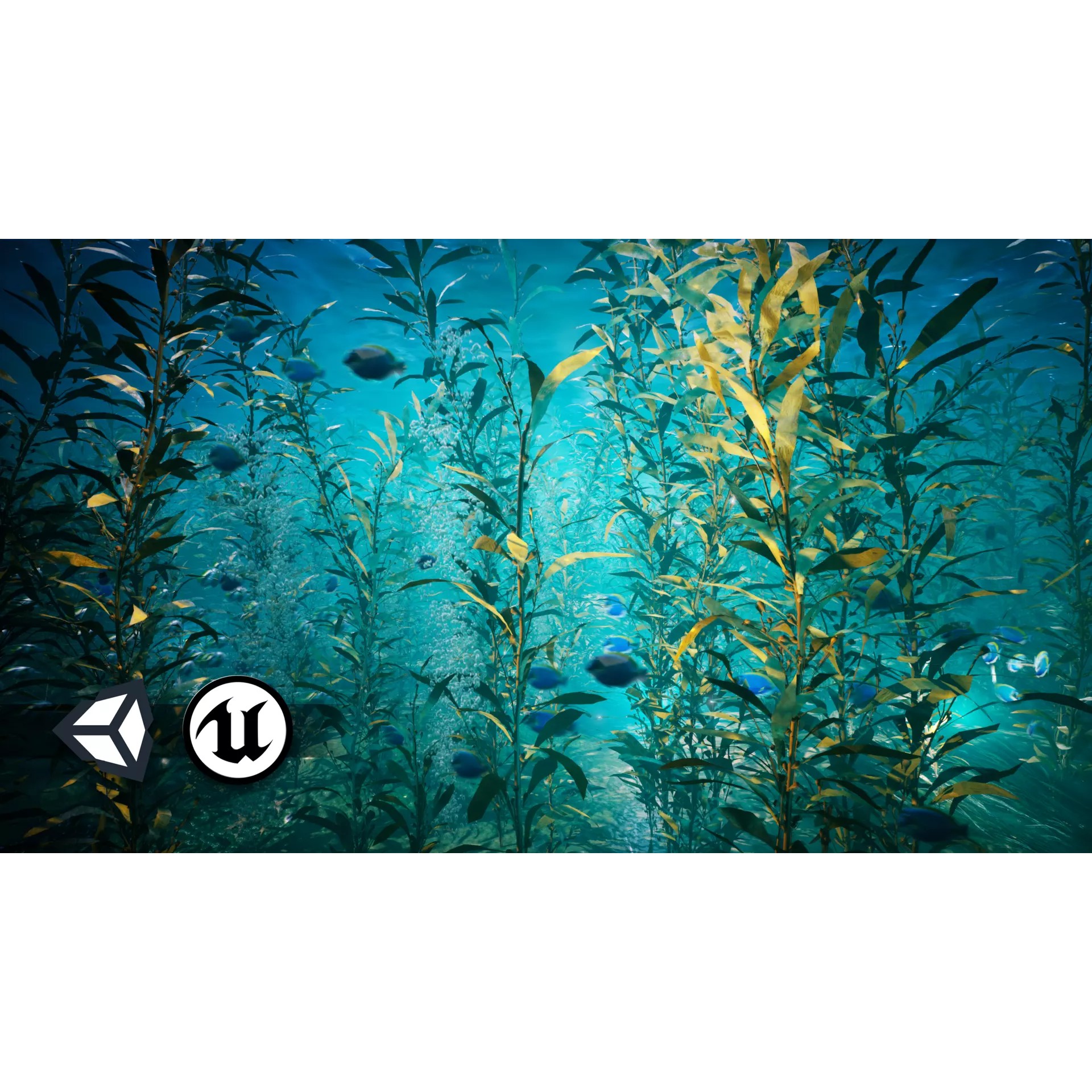 Ocean Plants 3D Model – Low Poly Underwater Flora, FBX, PBR - View 2