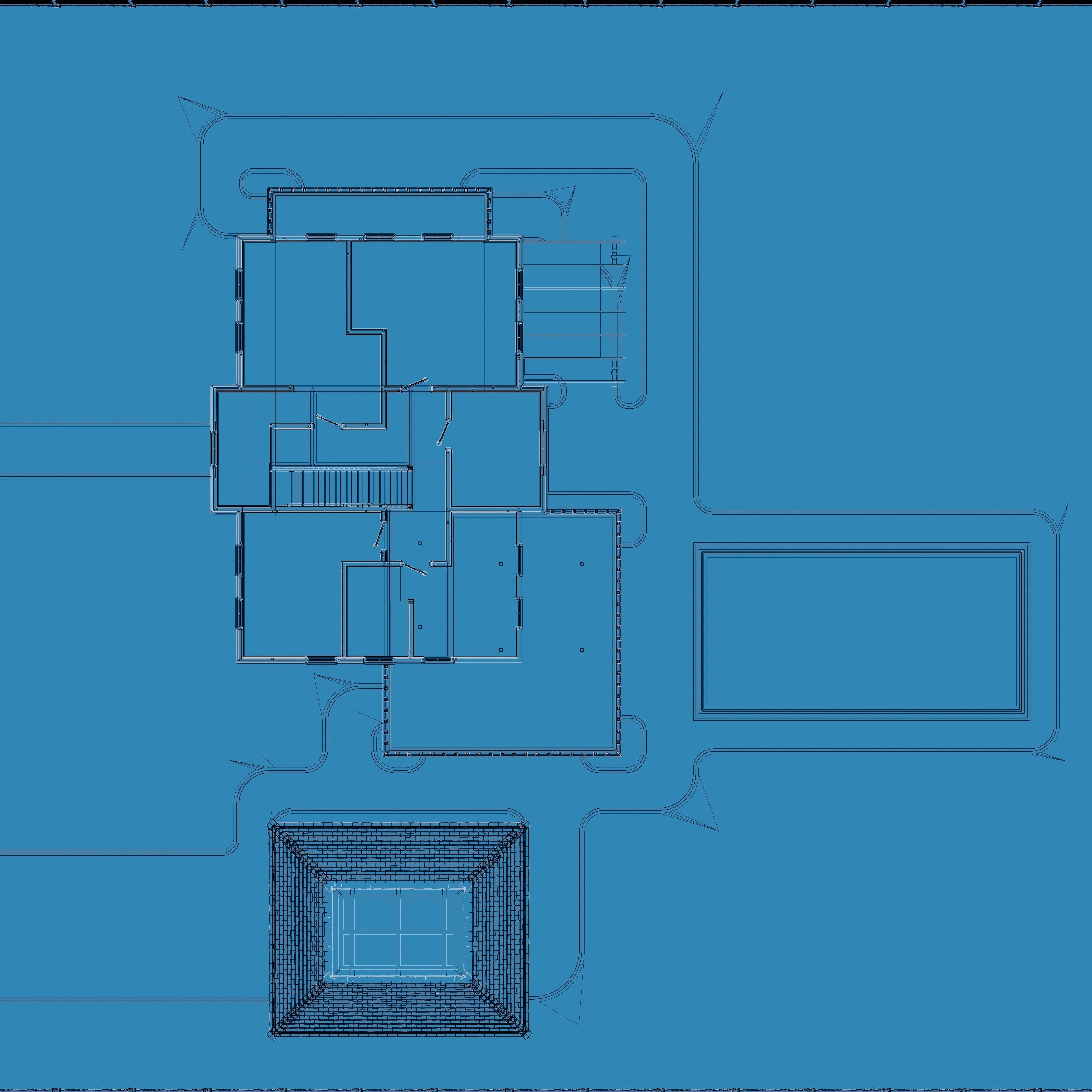 Classic Villa - Low-Poly Game-Ready 3D Model