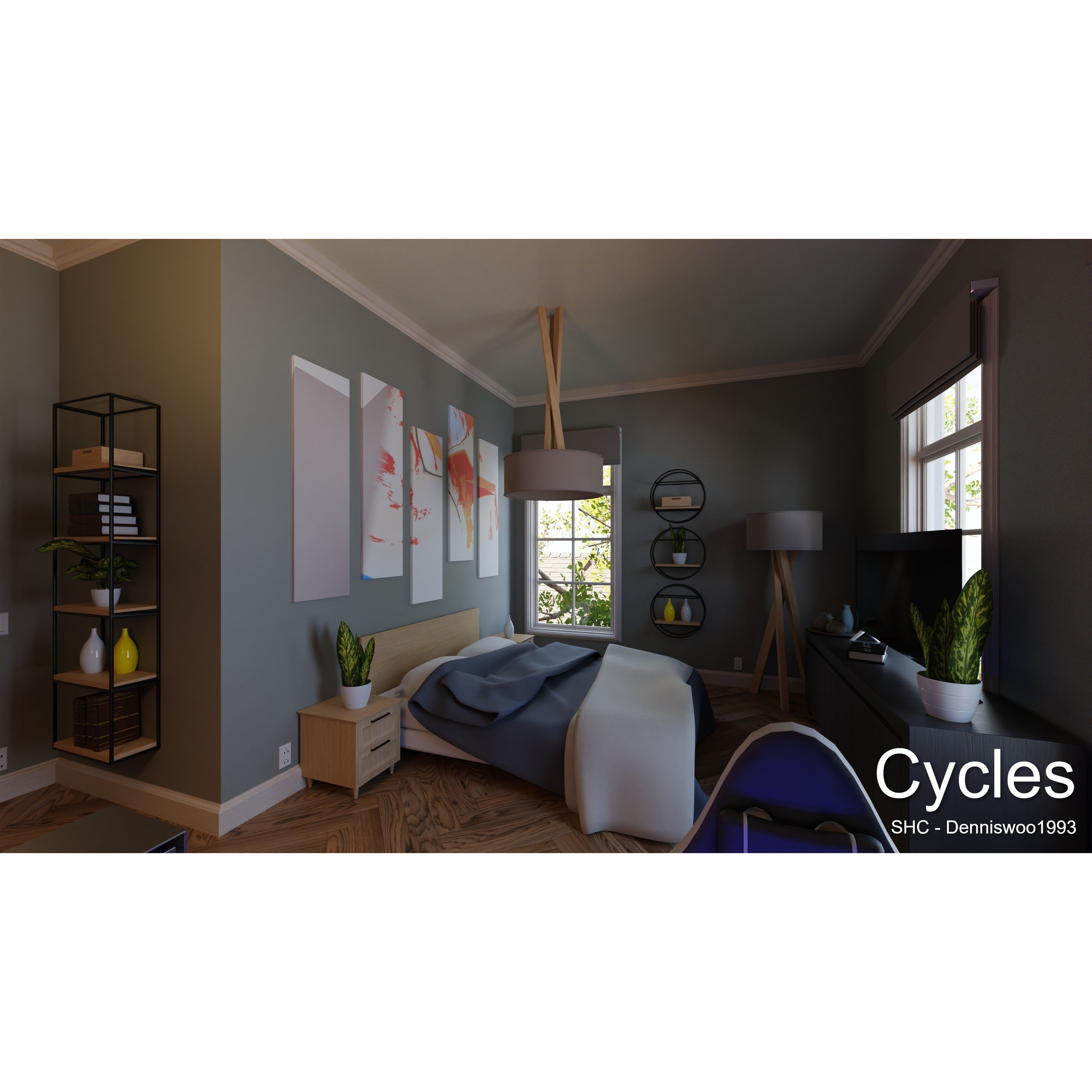 Classic Villa - Low-Poly Game-Ready 3D Model - View 20