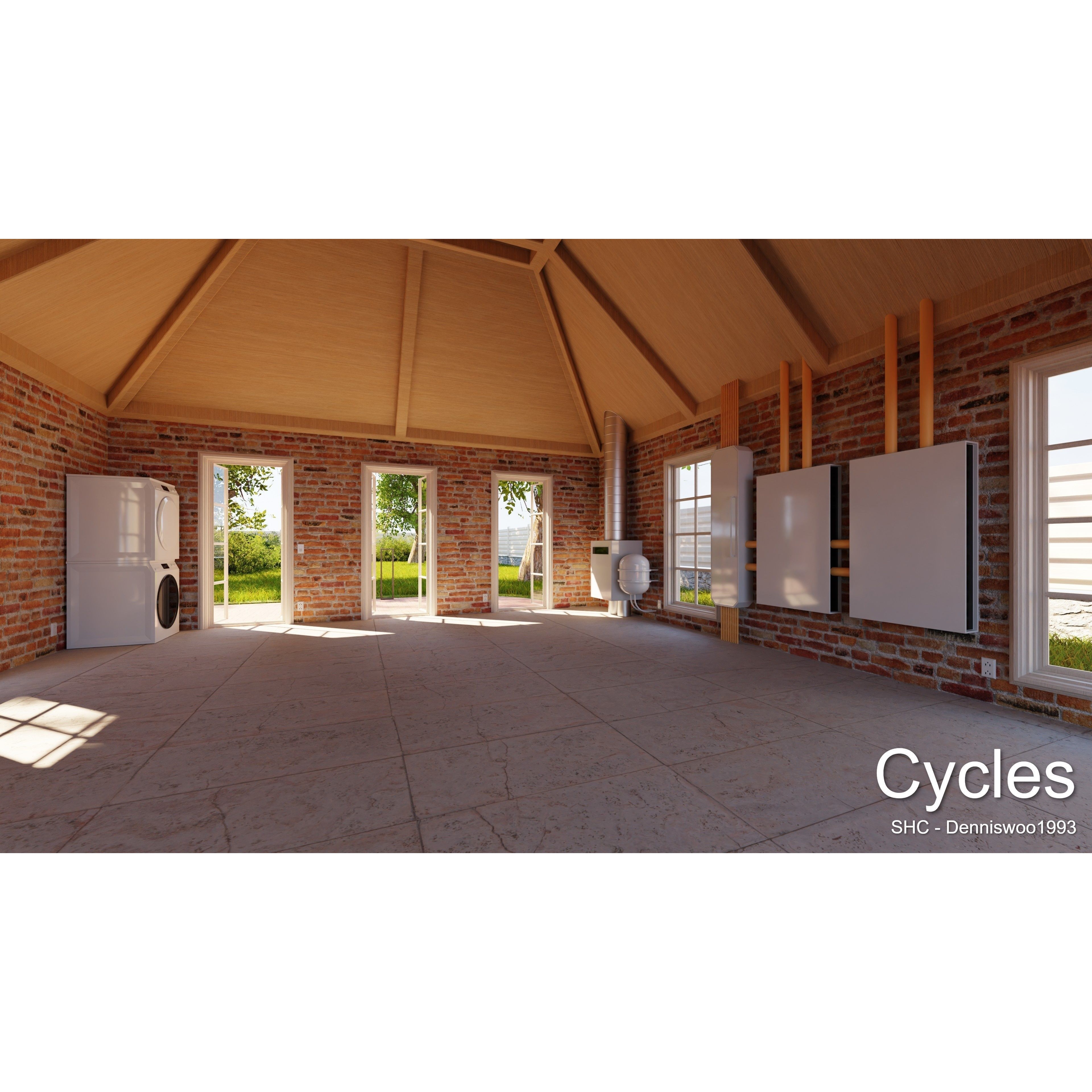 Classic Villa - Low-Poly Game-Ready 3D Model - View 23