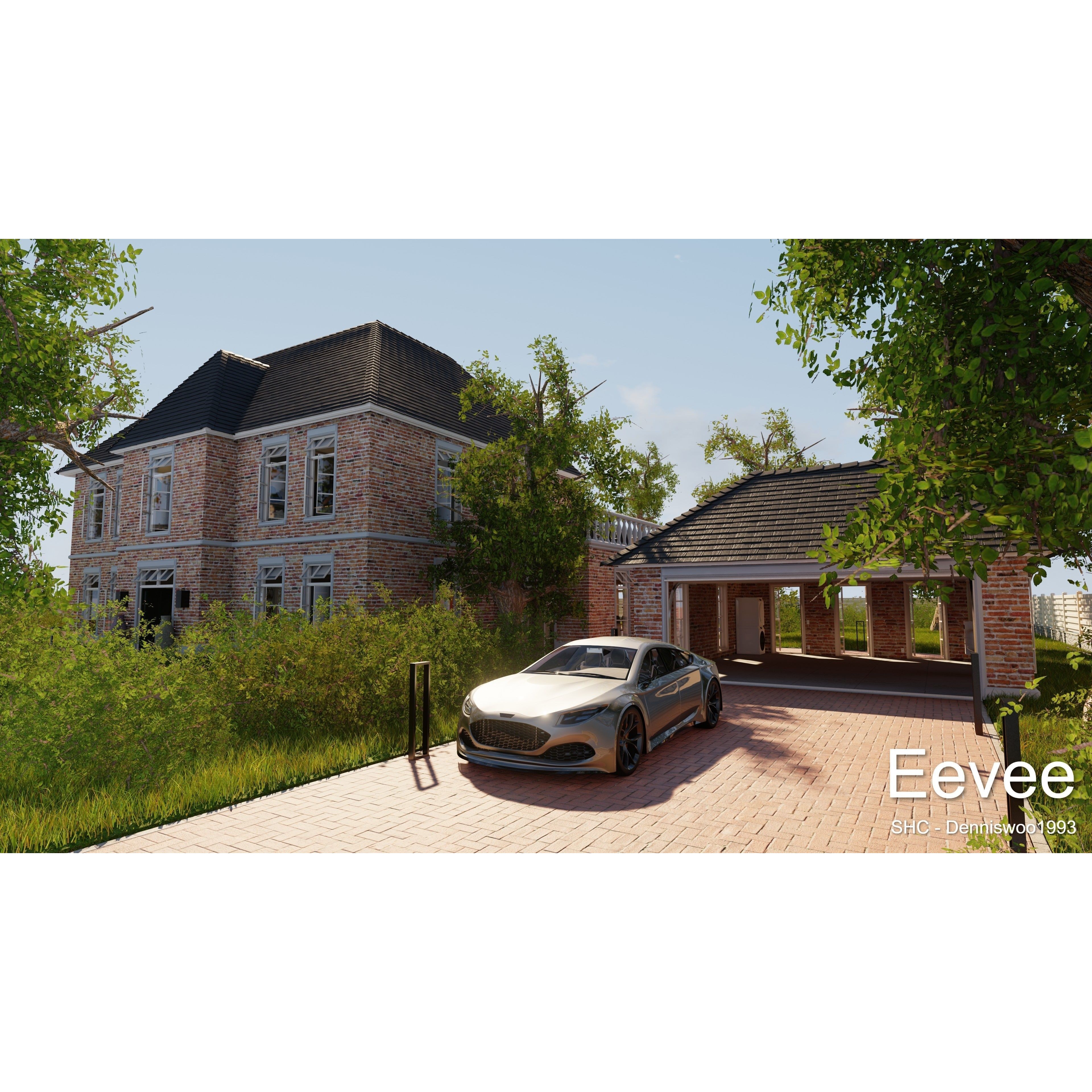 Classic Villa - Low-Poly Game-Ready 3D Model - View 32