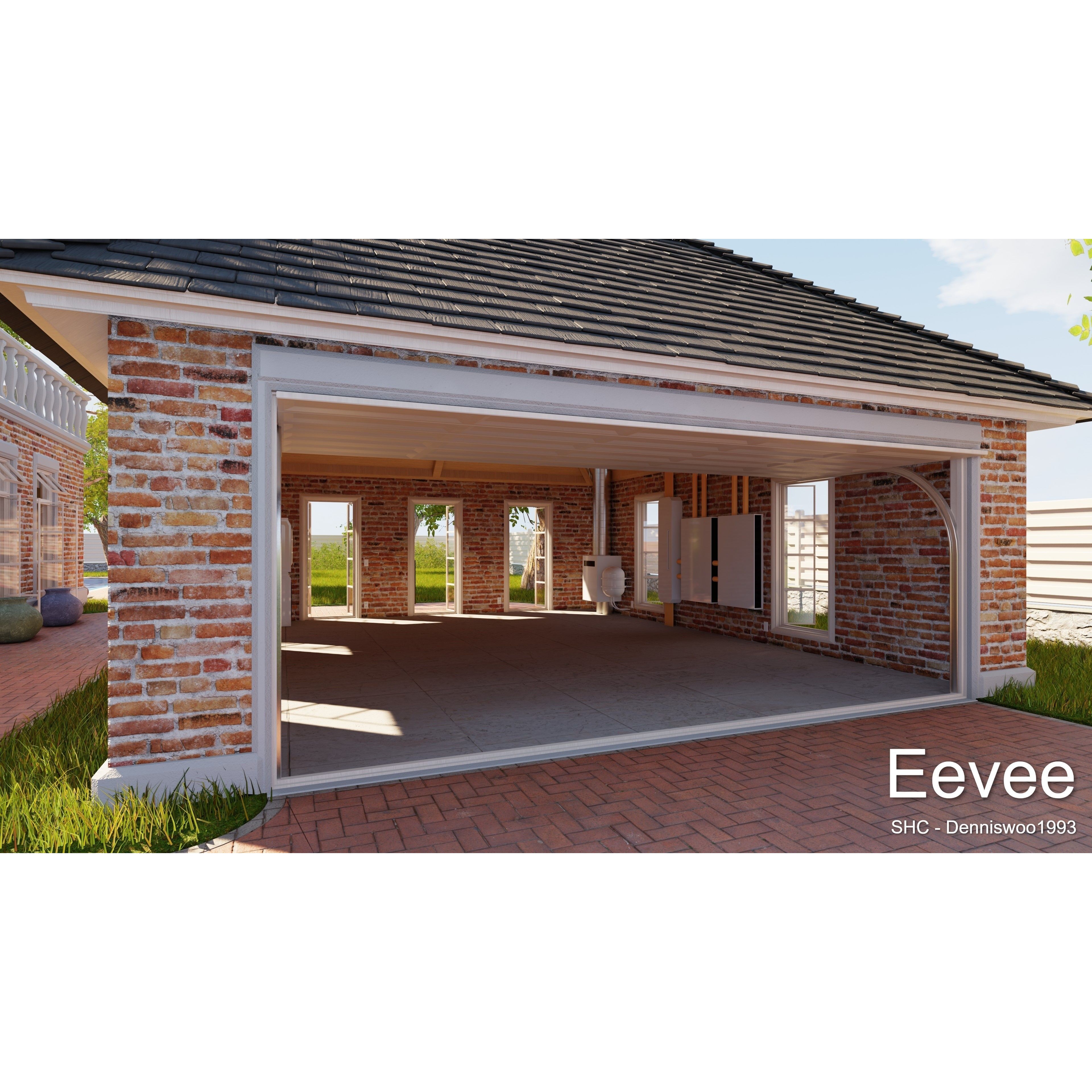 Classic Villa - Low-Poly Game-Ready 3D Model - View 33