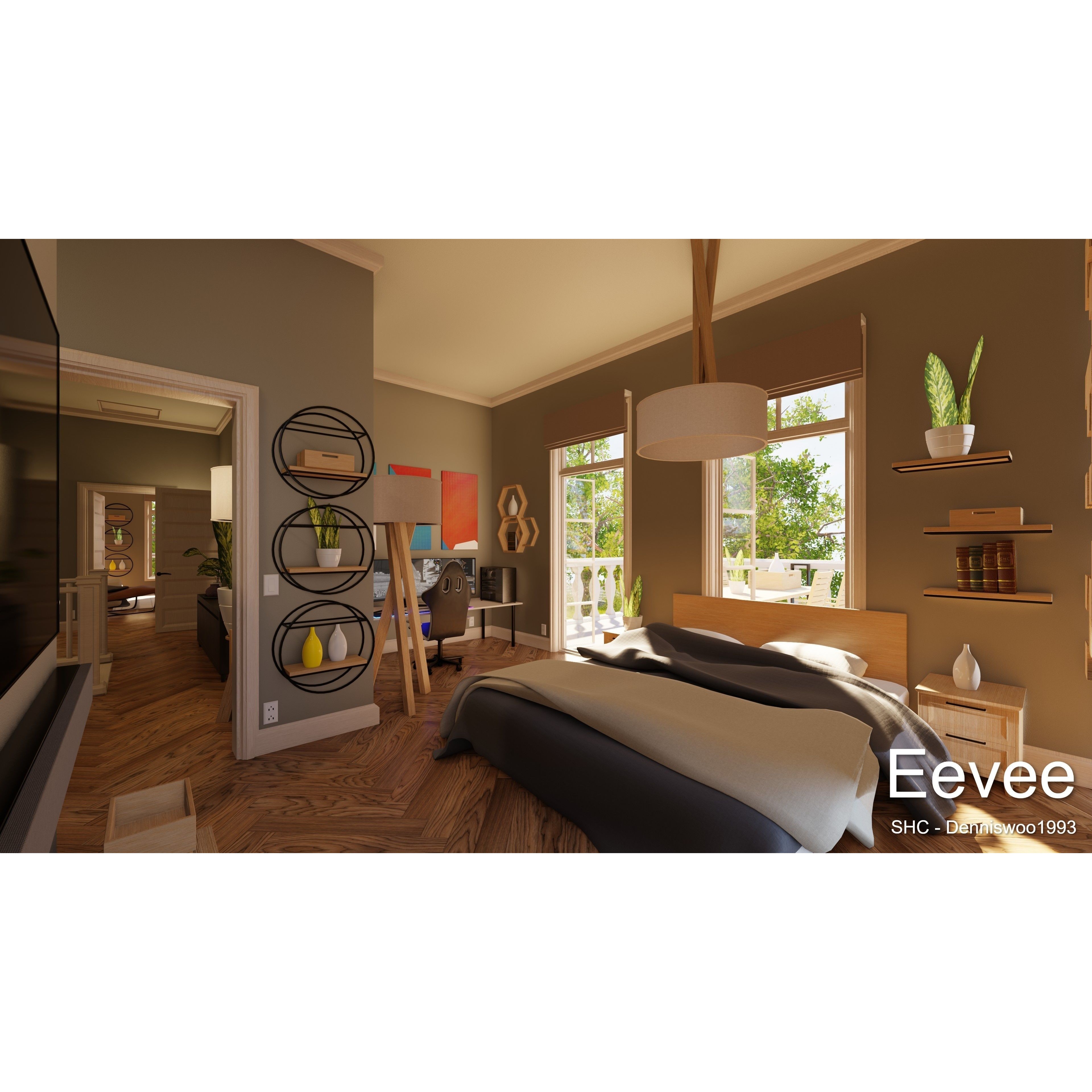 Classic Villa - Low-Poly Game-Ready 3D Model - View 41