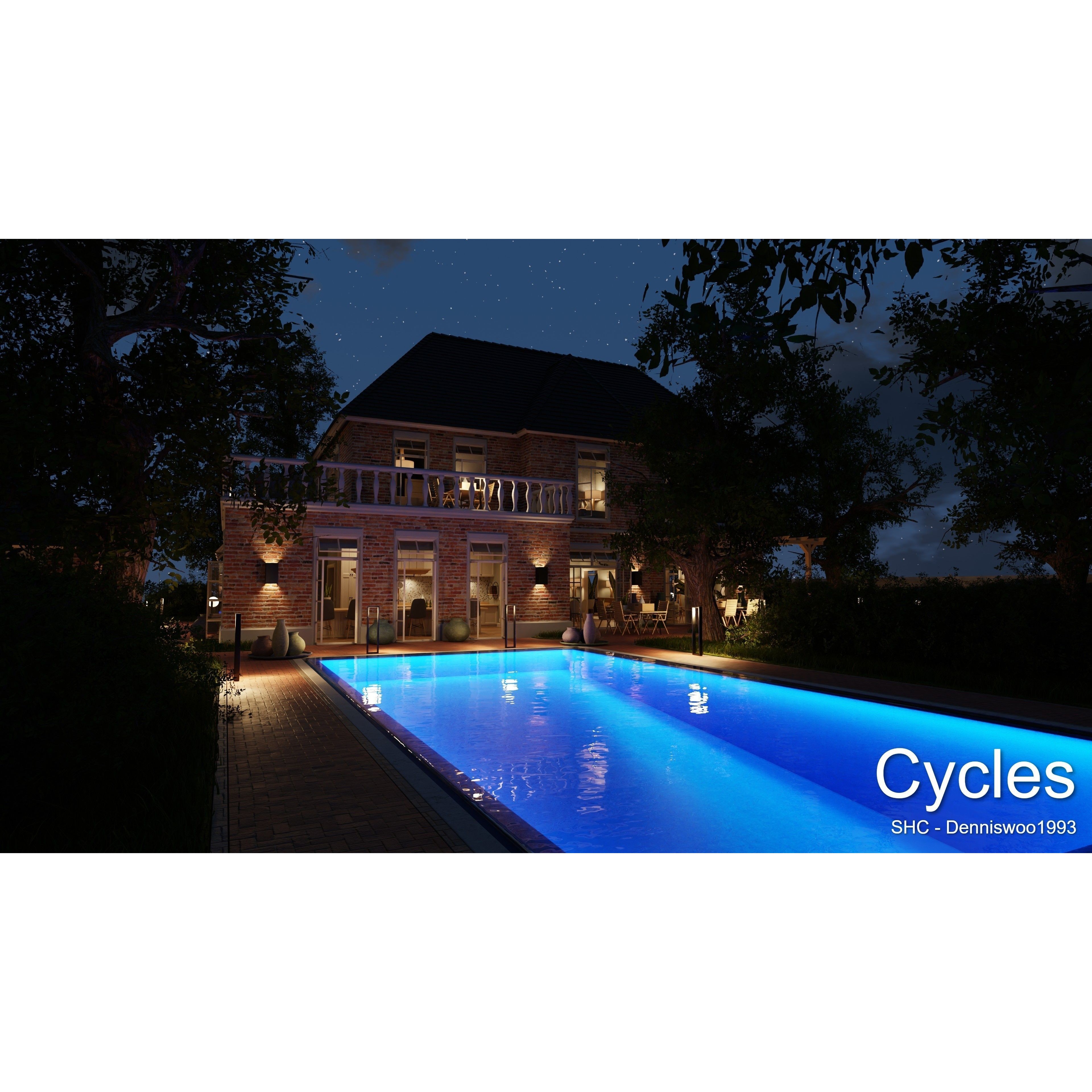 Classic Villa - Low-Poly Game-Ready 3D Model - View 5