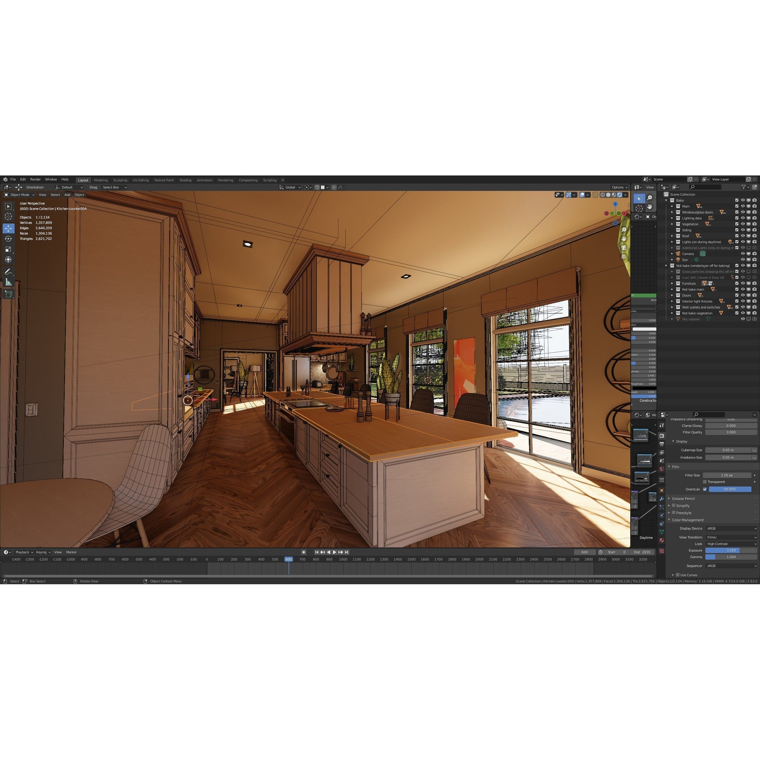 Classic Villa - Low-Poly Game-Ready 3D Model - View 60