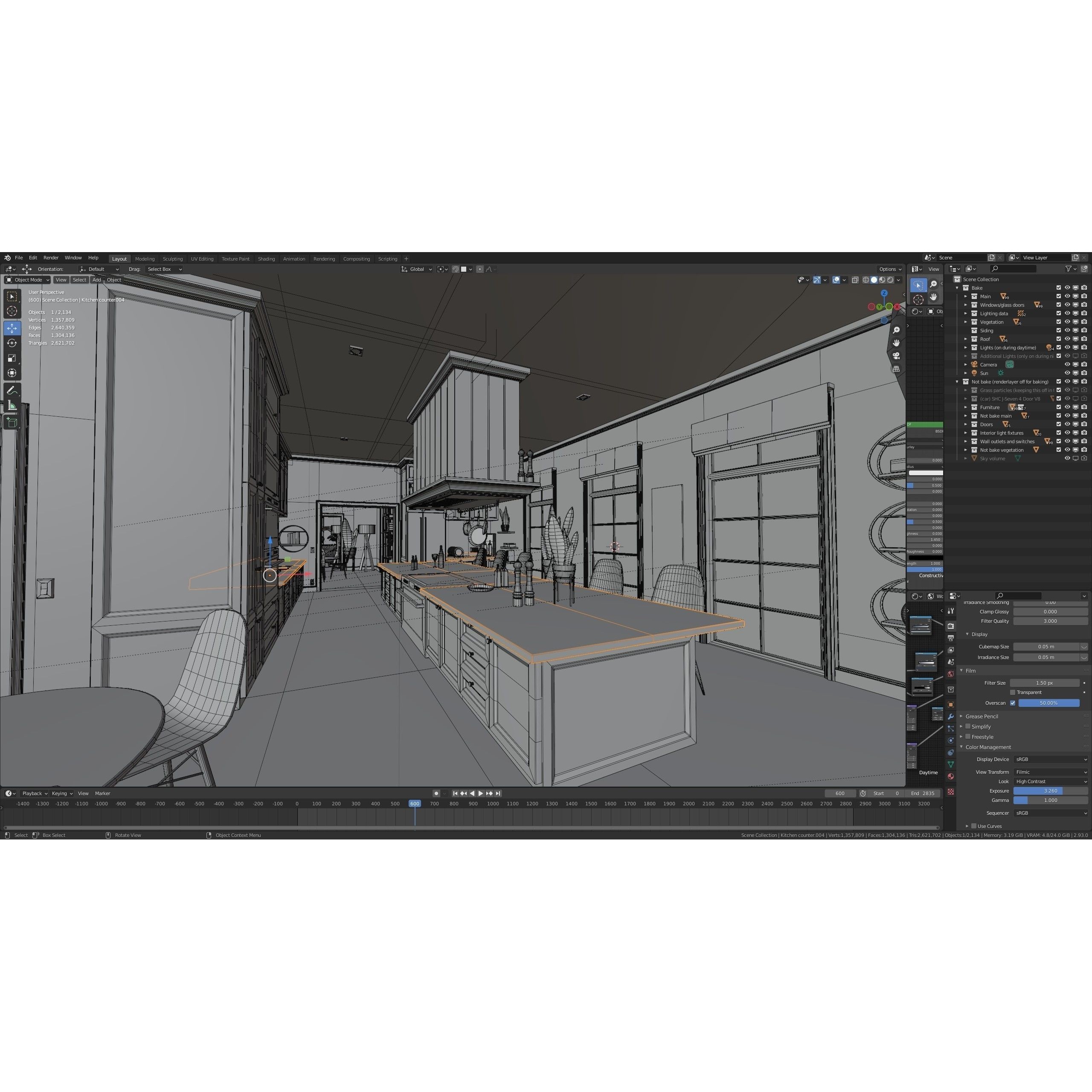 Classic Villa - Low-Poly Game-Ready 3D Model - View 62