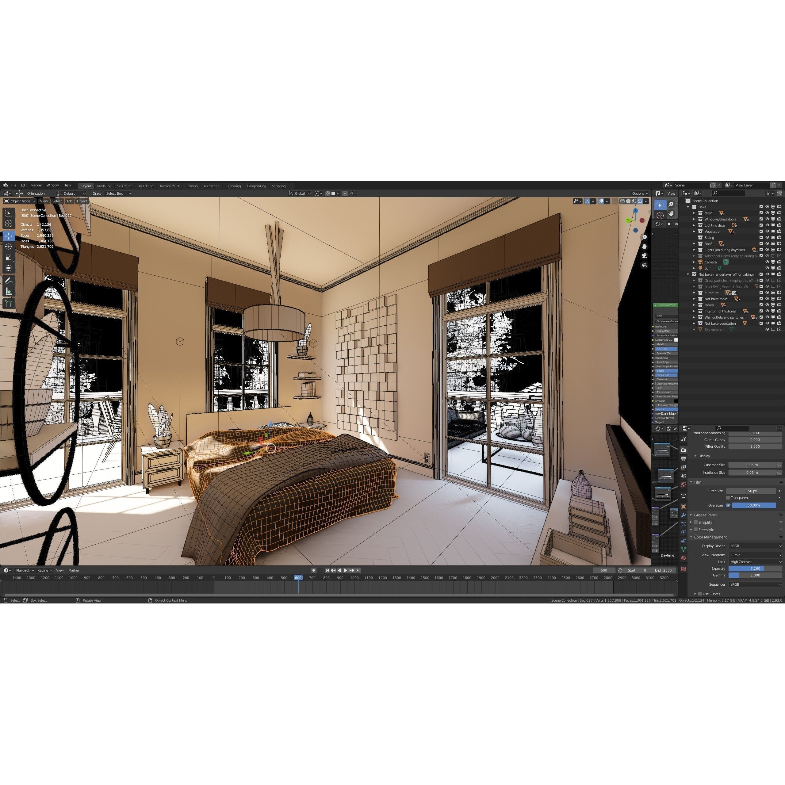 Classic Villa - Low-Poly Game-Ready 3D Model - View 64