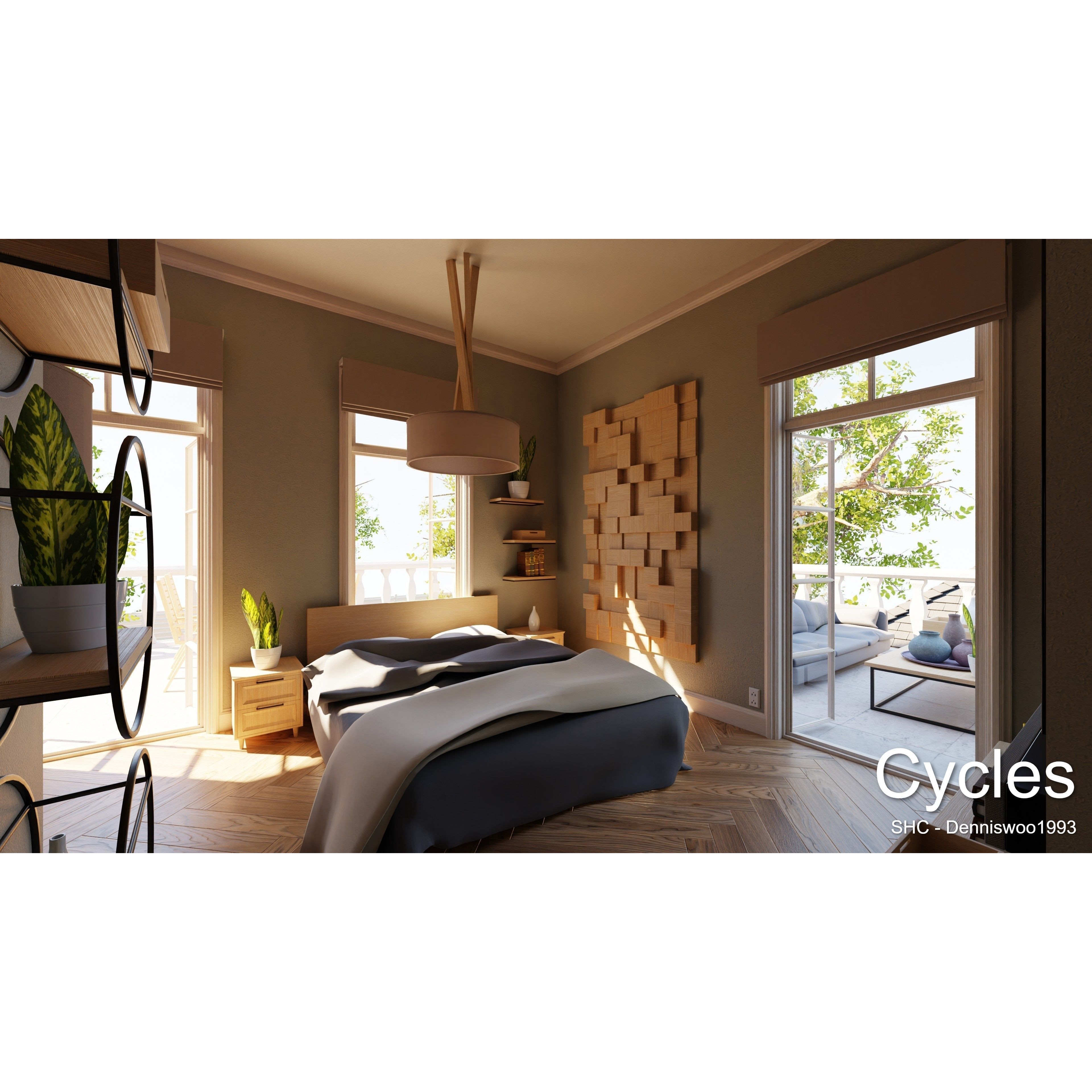 Classic Villa - Low-Poly Game-Ready 3D Model - View 7