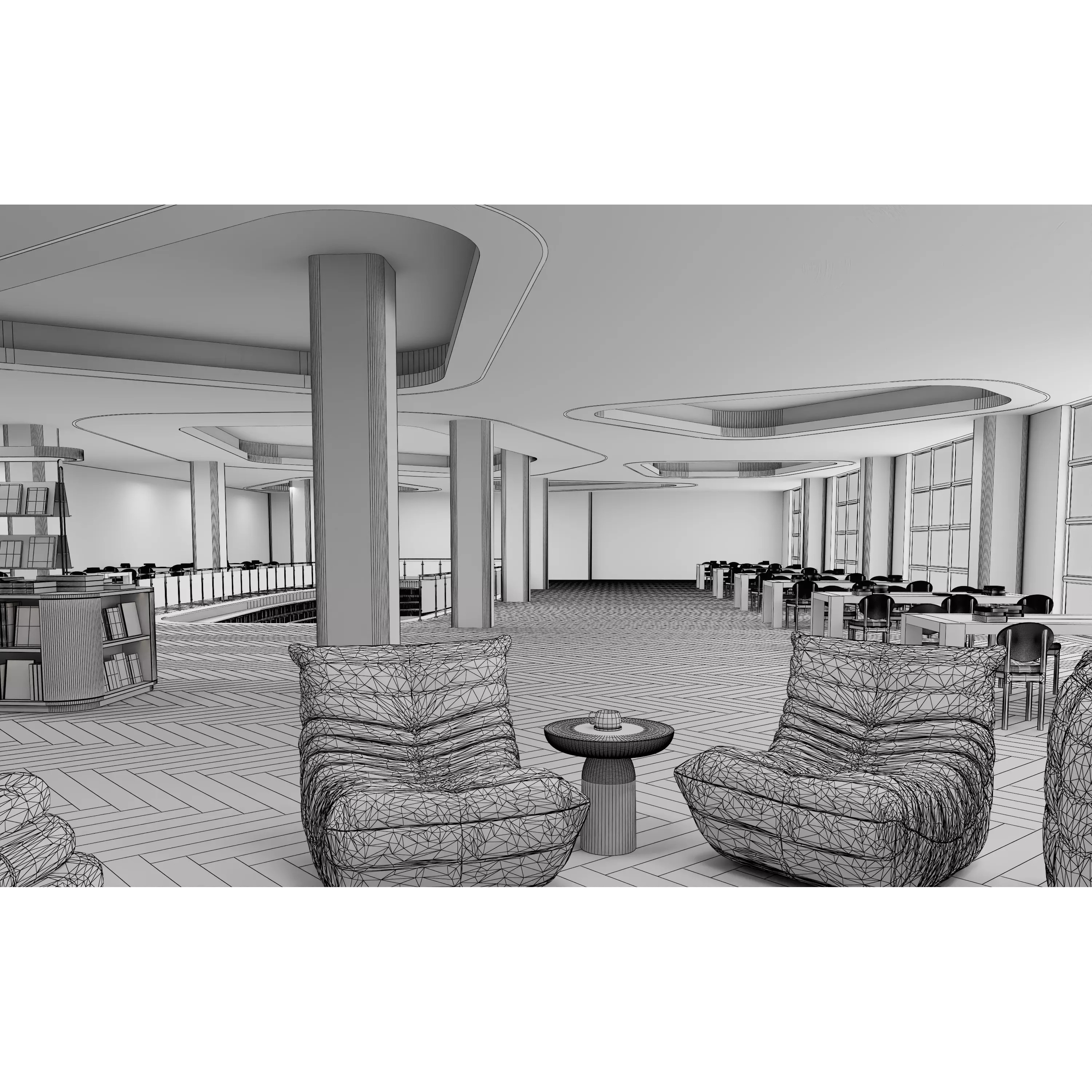 Fluid Library - High-Quality 3D Model