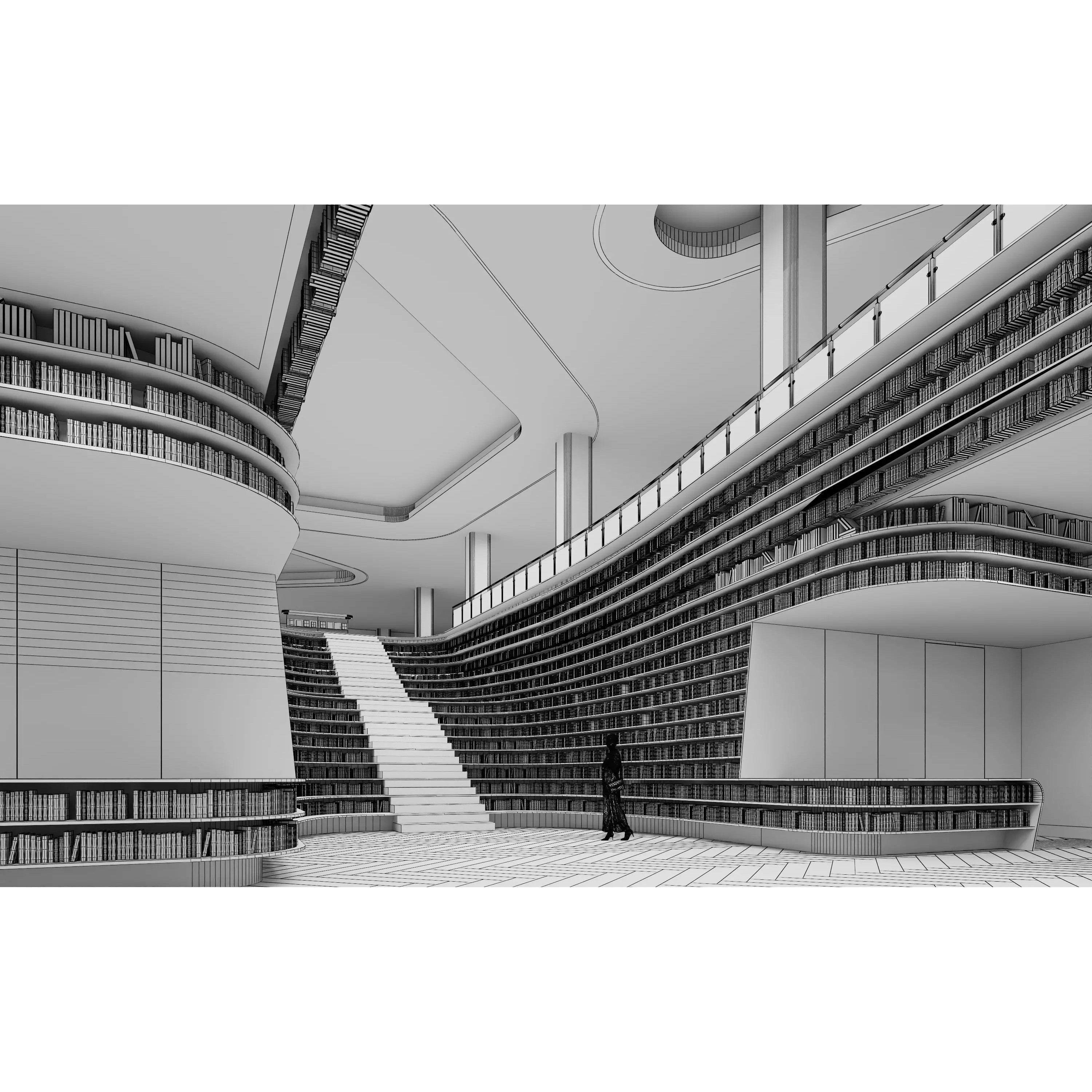 Fluid Library - High-Quality 3D Model - View 16