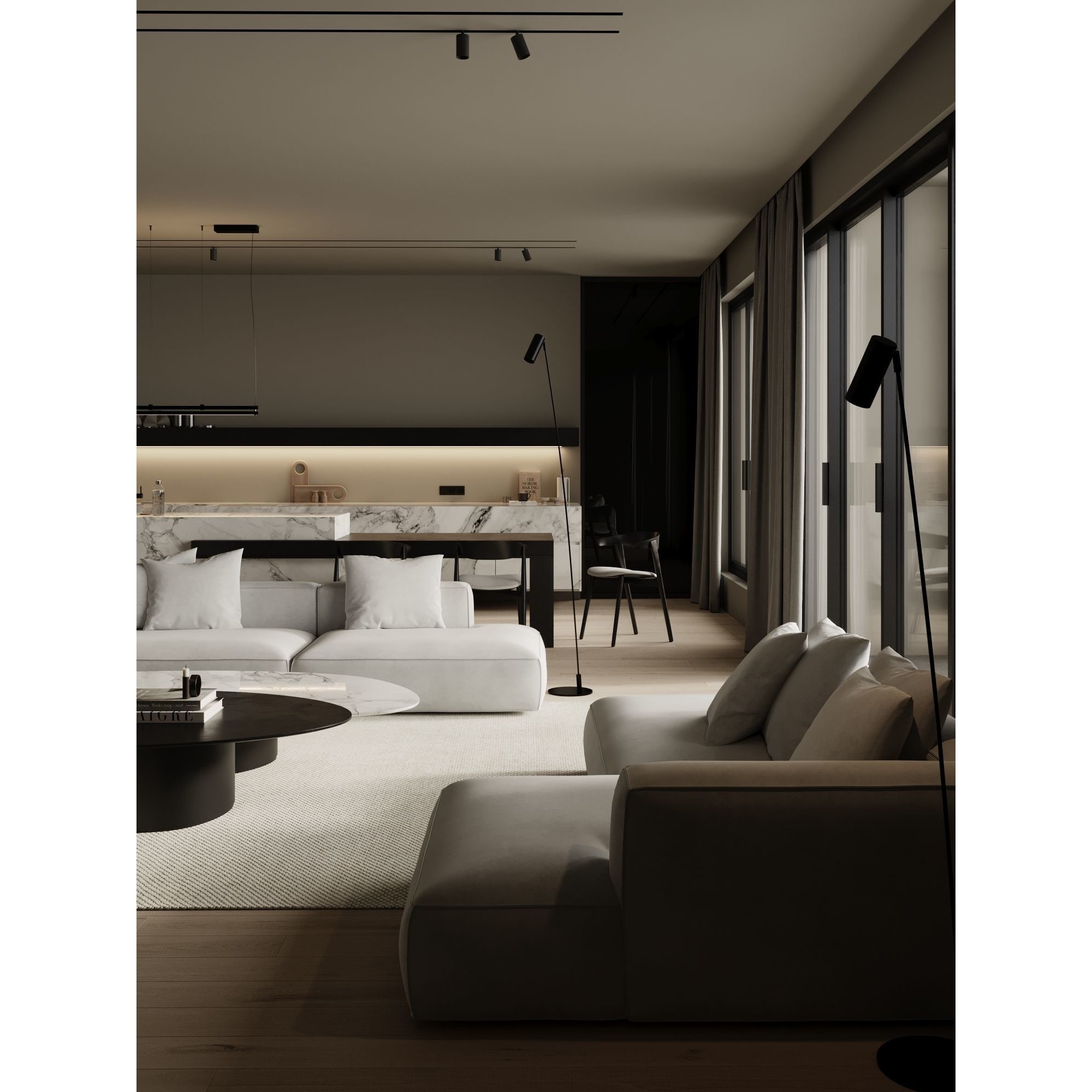 Marble Cozy - Detailed Interior Scene 3D Model - View 13