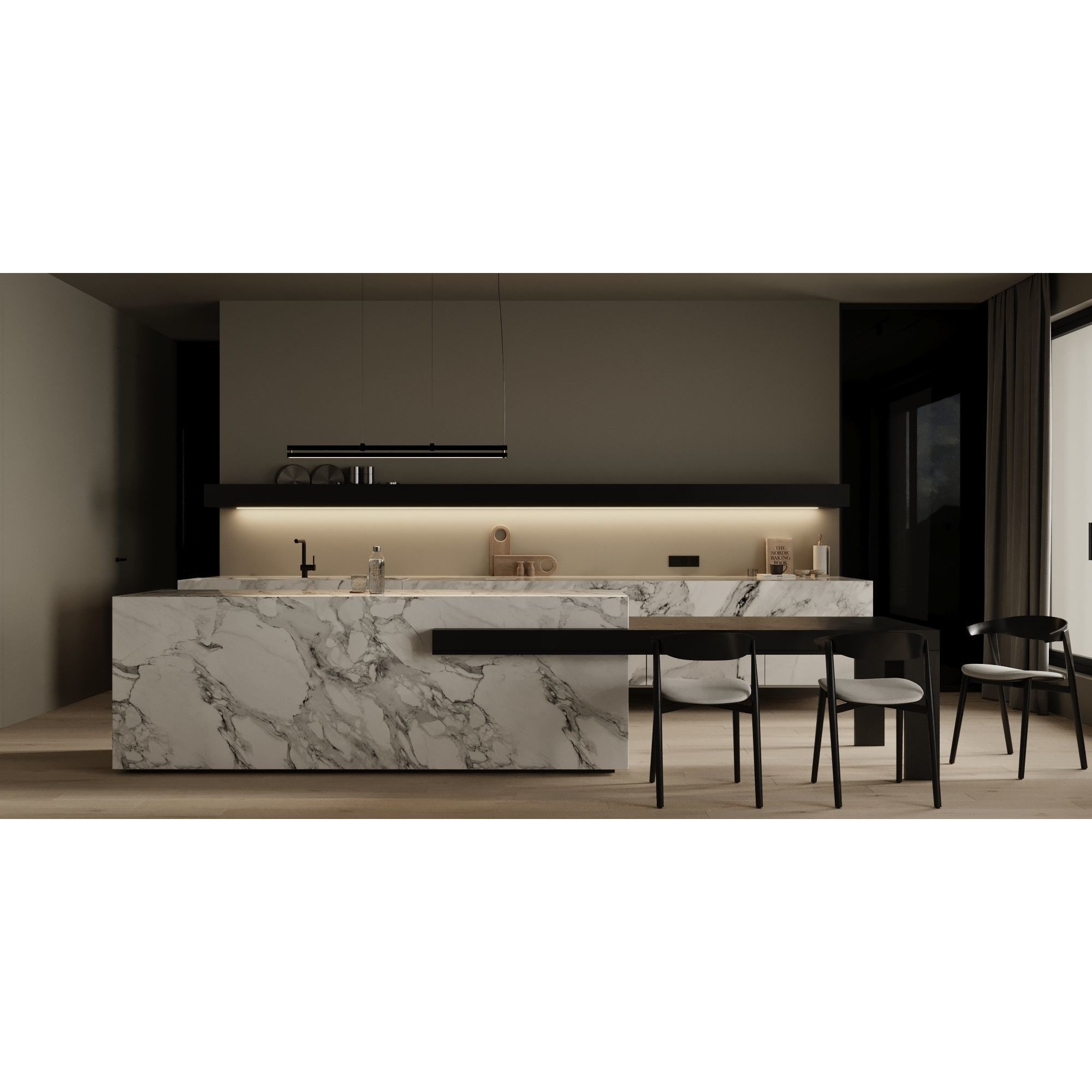 Marble Cozy - Detailed Interior Scene 3D Model - View 17
