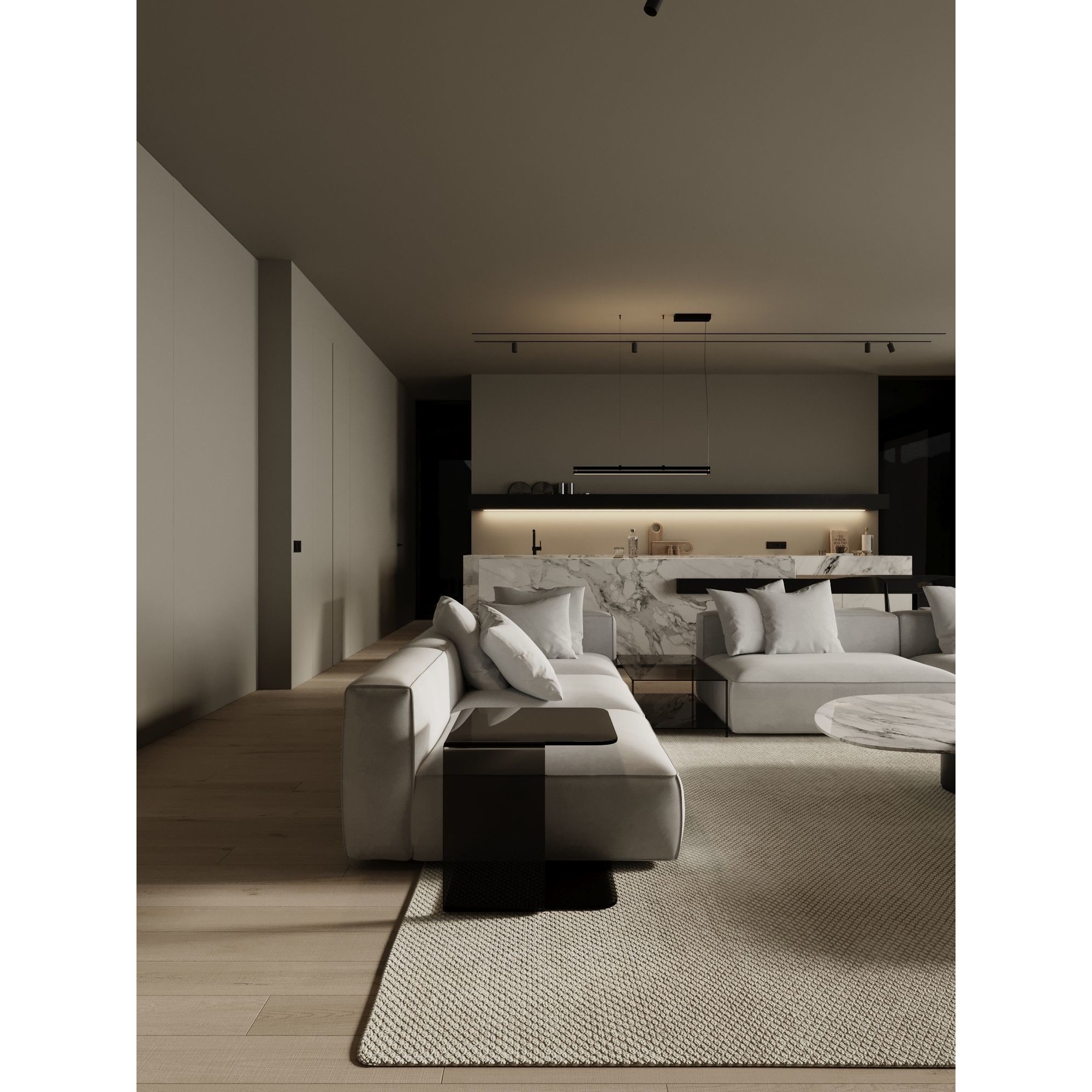 Marble Cozy - Detailed Interior Scene 3D Model - View 19