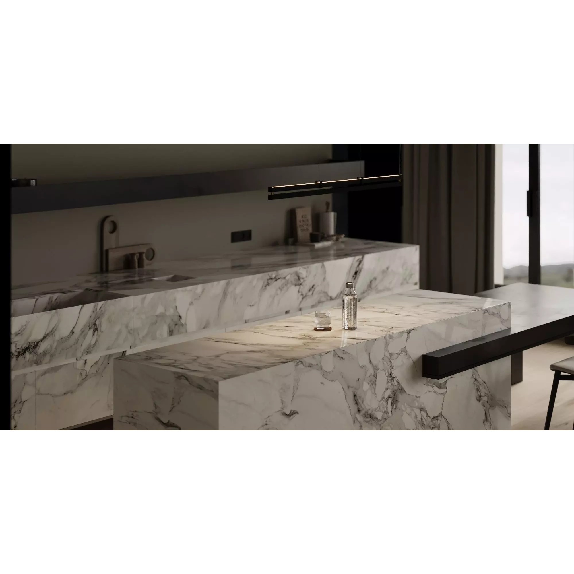 Marble Cozy - Detailed Interior Scene 3D Model - View 2