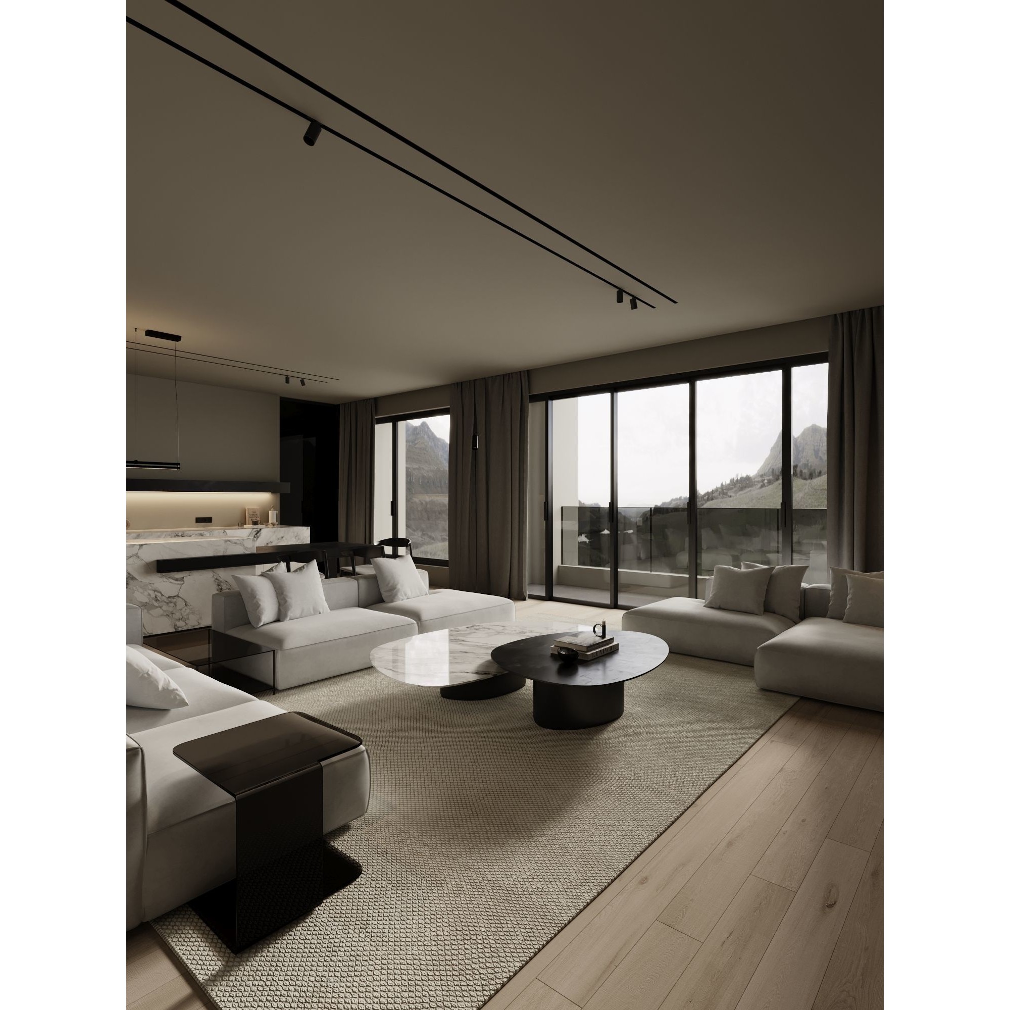 Marble Cozy - Detailed Interior Scene 3D Model - View 27