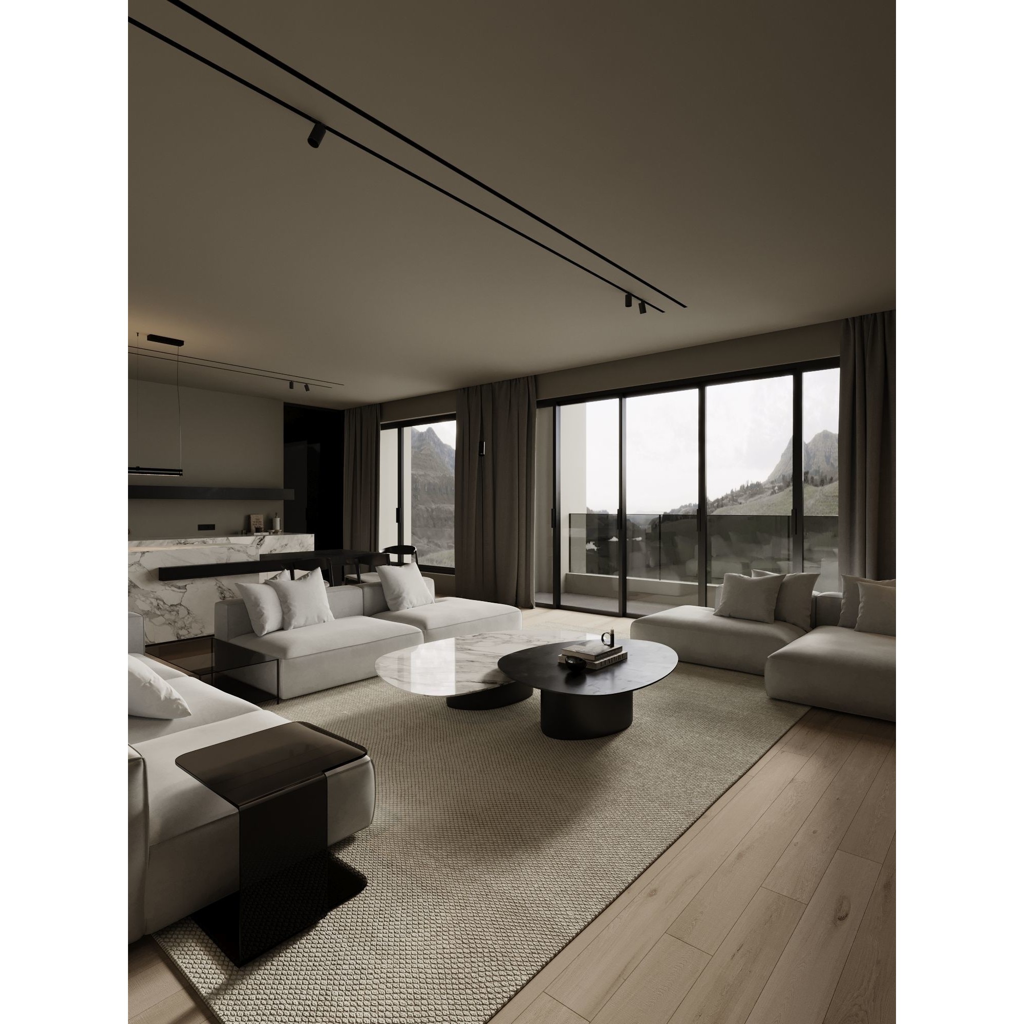 Marble Cozy - Detailed Interior Scene 3D Model - View 28