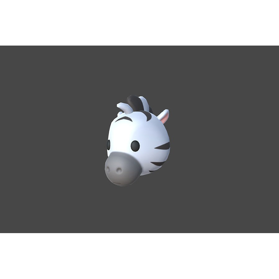 Animal Head 3D Model – Cartoon Style, 36 FBX Files, Game-Ready - View 12