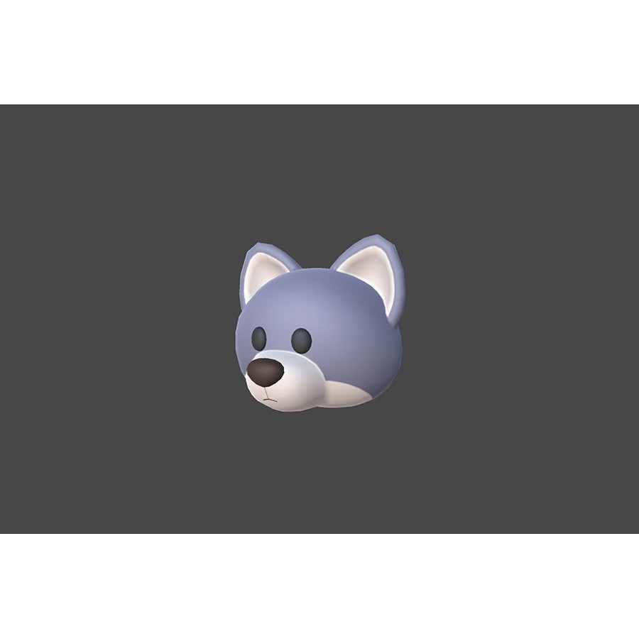 Animal Head 3D Model – Cartoon Style, 36 FBX Files, Game-Ready - View 13