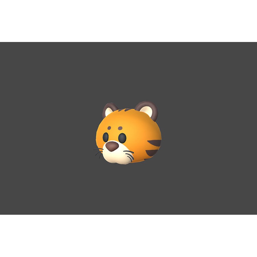 Animal Head 3D Model – Cartoon Style, 36 FBX Files, Game-Ready - View 14