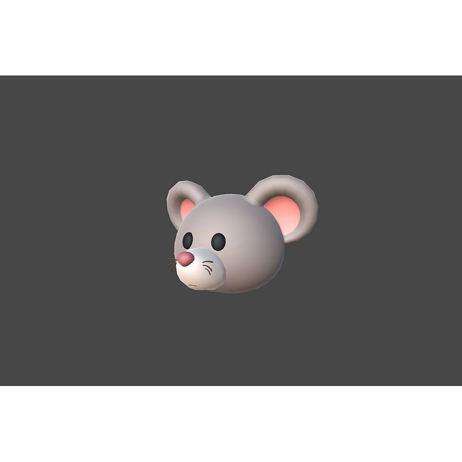 Animal Head 3D Model – Cartoon Style, 36 FBX Files, Game-Ready - View 20