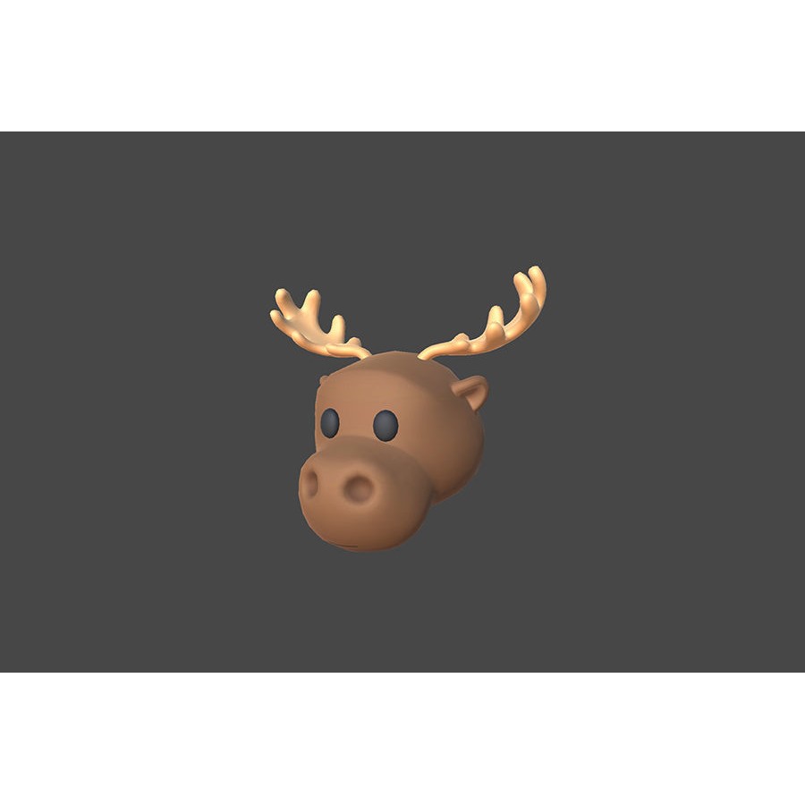 Animal Head 3D Model – Cartoon Style, 36 FBX Files, Game-Ready - View 26